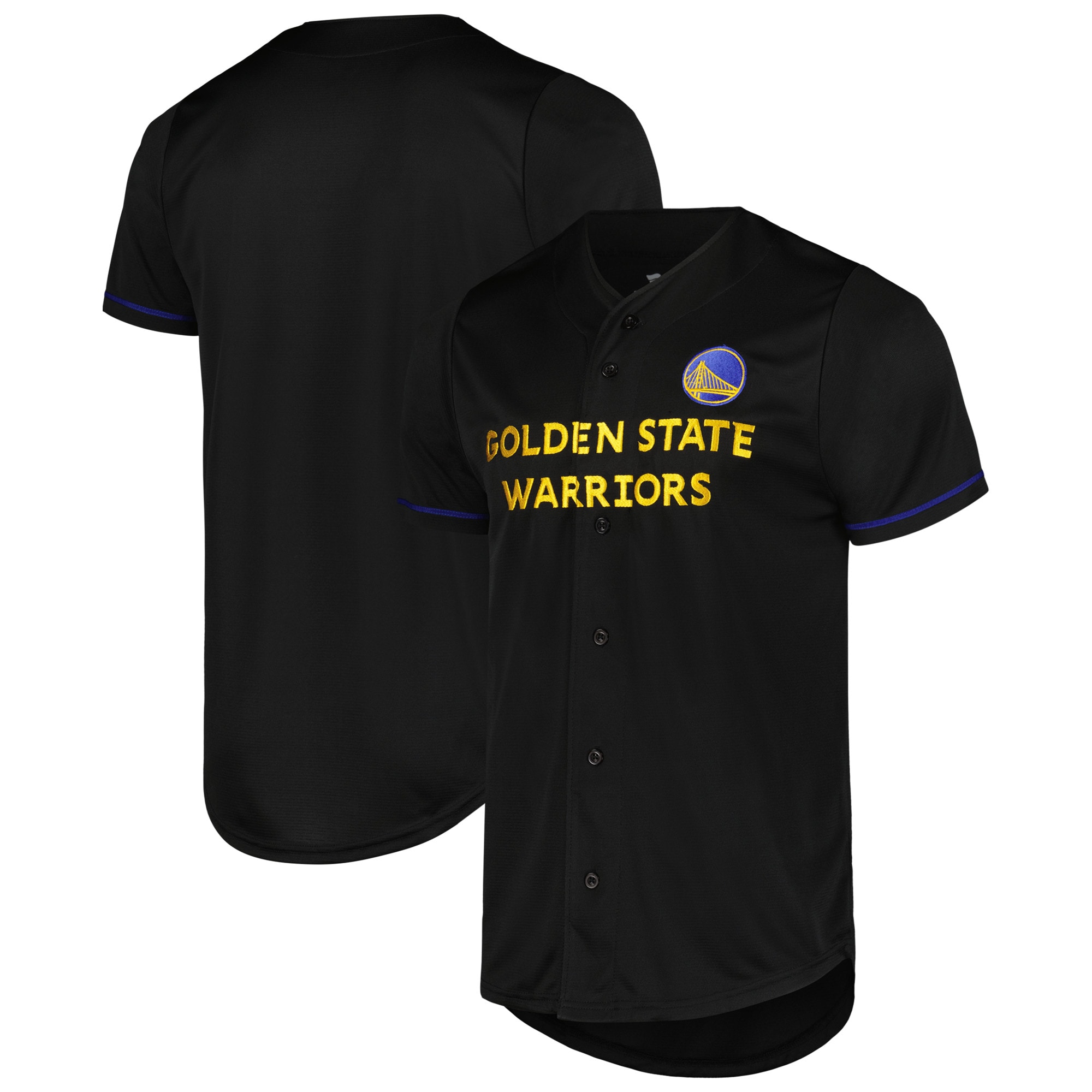 Golden State Warriors Fanatics Pop Baseball Jersey - Black