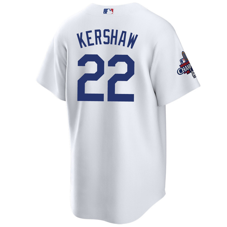 Clayton Kershaw Los Angeles Dodgers Home World Series Champions Jersey