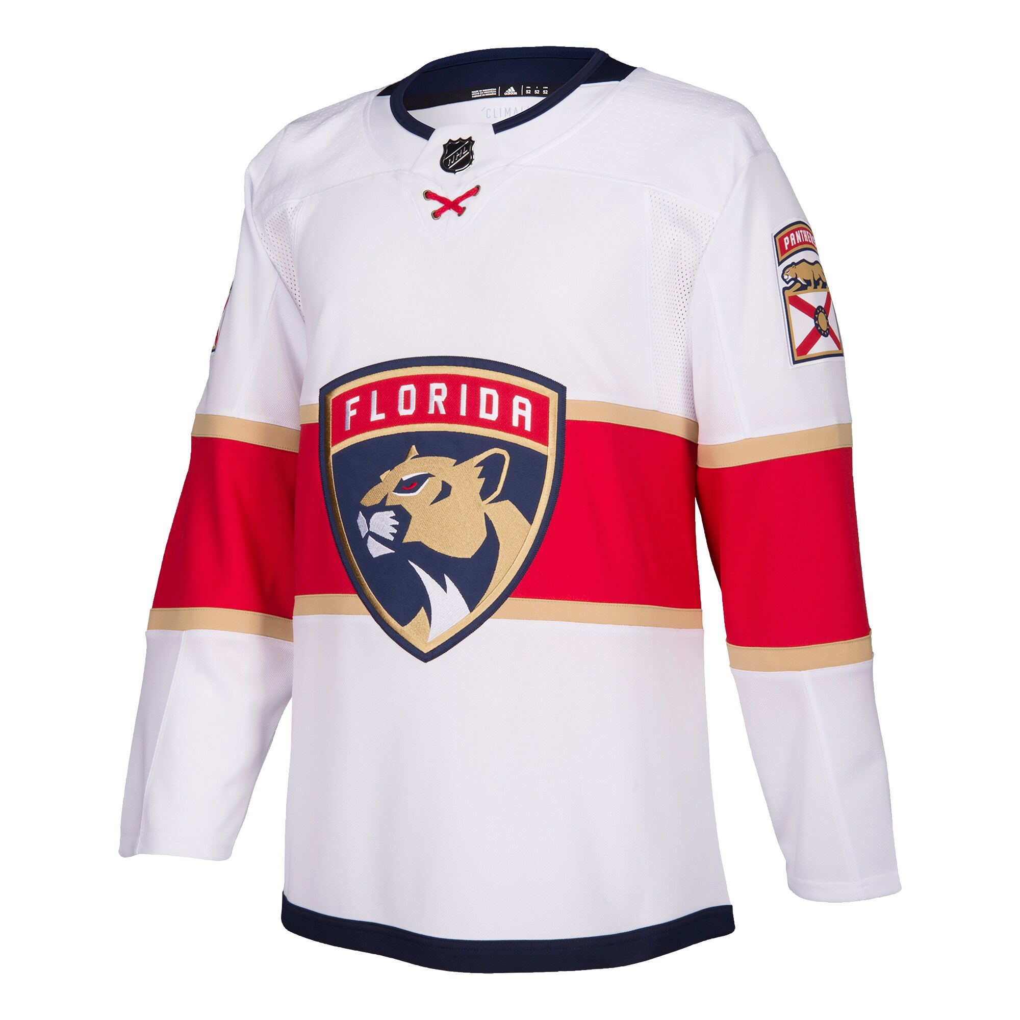 Florida Panthers adidas 2019\/20 Away Authentic Jersey - White