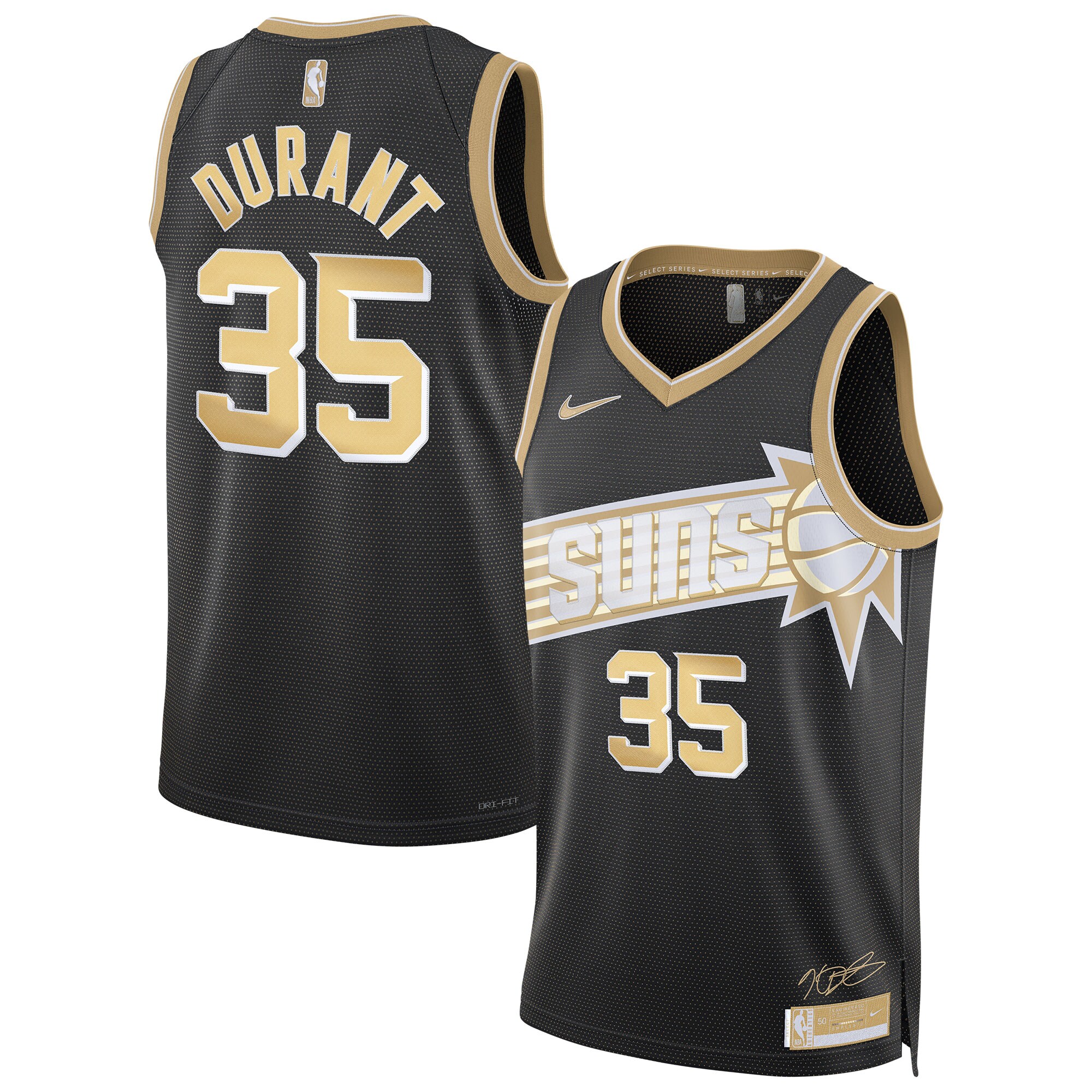 Kevin Durant Phoenix Suns  Unisex  Select Series Swingman Jersey Black