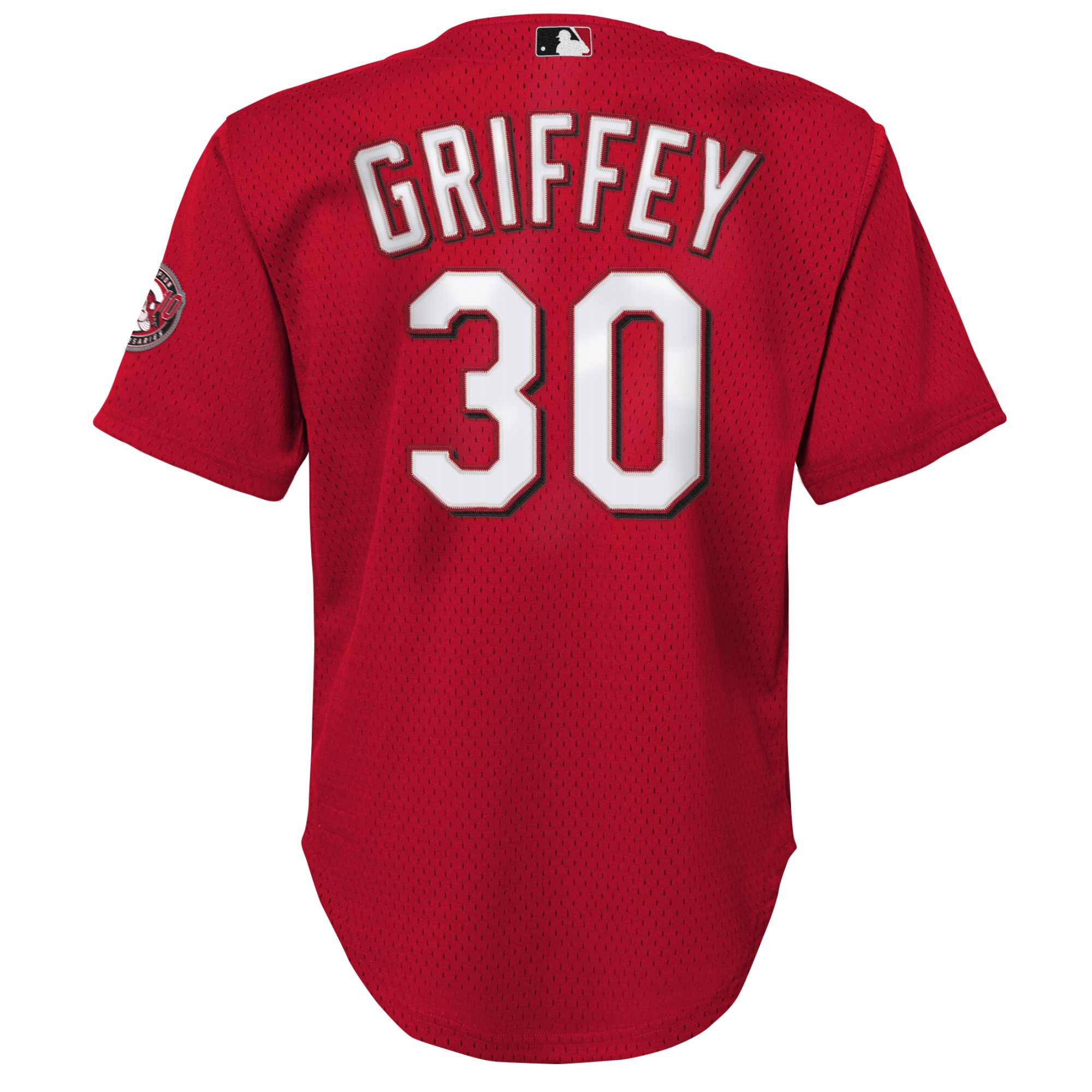 Ken Griffey Jr. Cincinnati Reds Mitchell & Ness Youth Cooperstown CollectionMesh Batting Practice Jersey - Red
