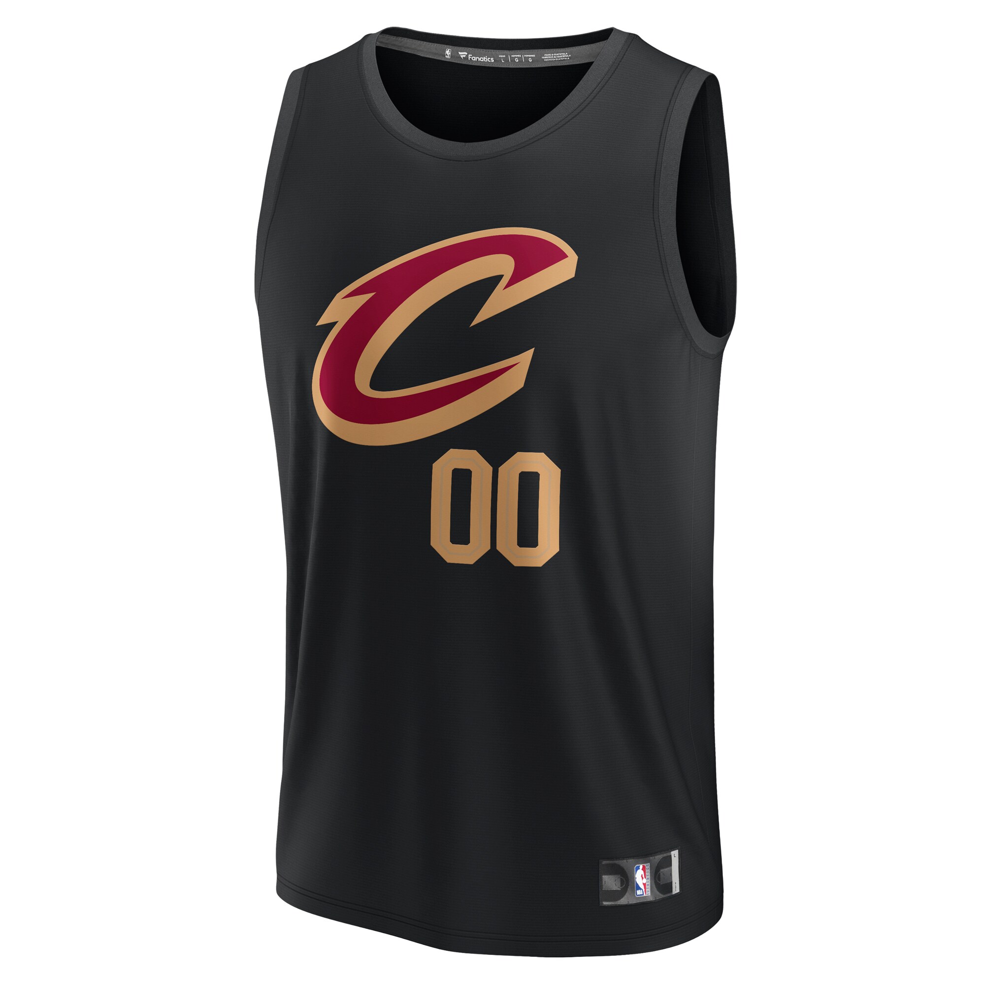 Cleveland Cavaliers Fanatics Fast Break Custom Jersey - Black - Statement Edition