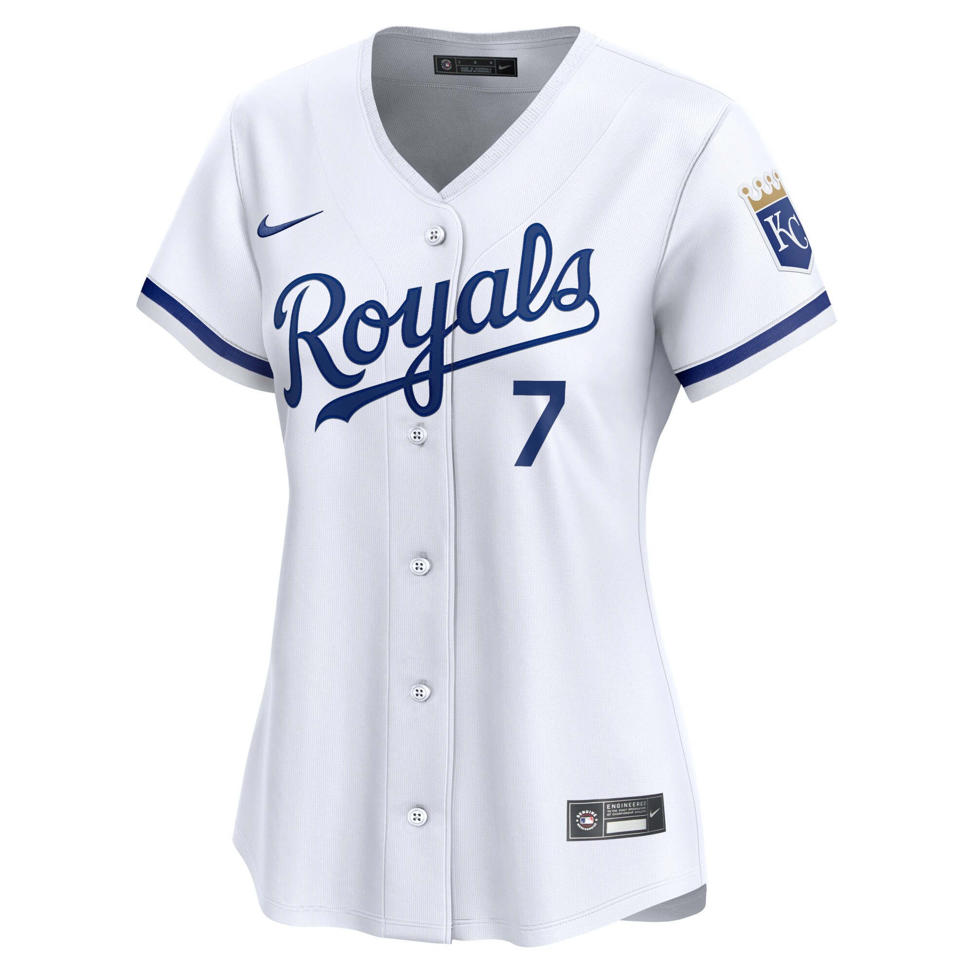 Bobby Witt Jr. Kansas City Royals Women's Home Limited Player Jersey - White