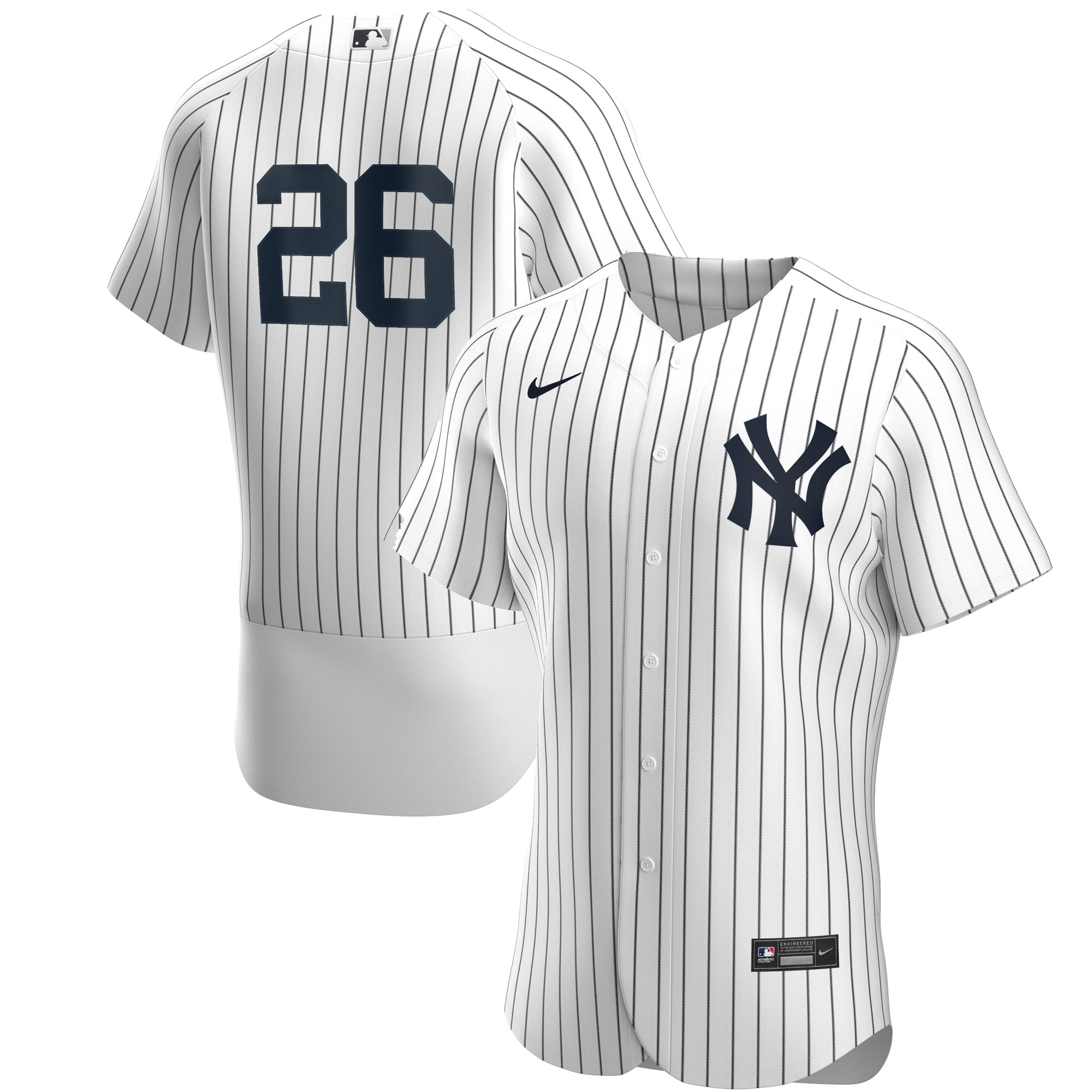 DJ LeMahieu New York Yankees Home Authentic Player Jersey - White\/Navy