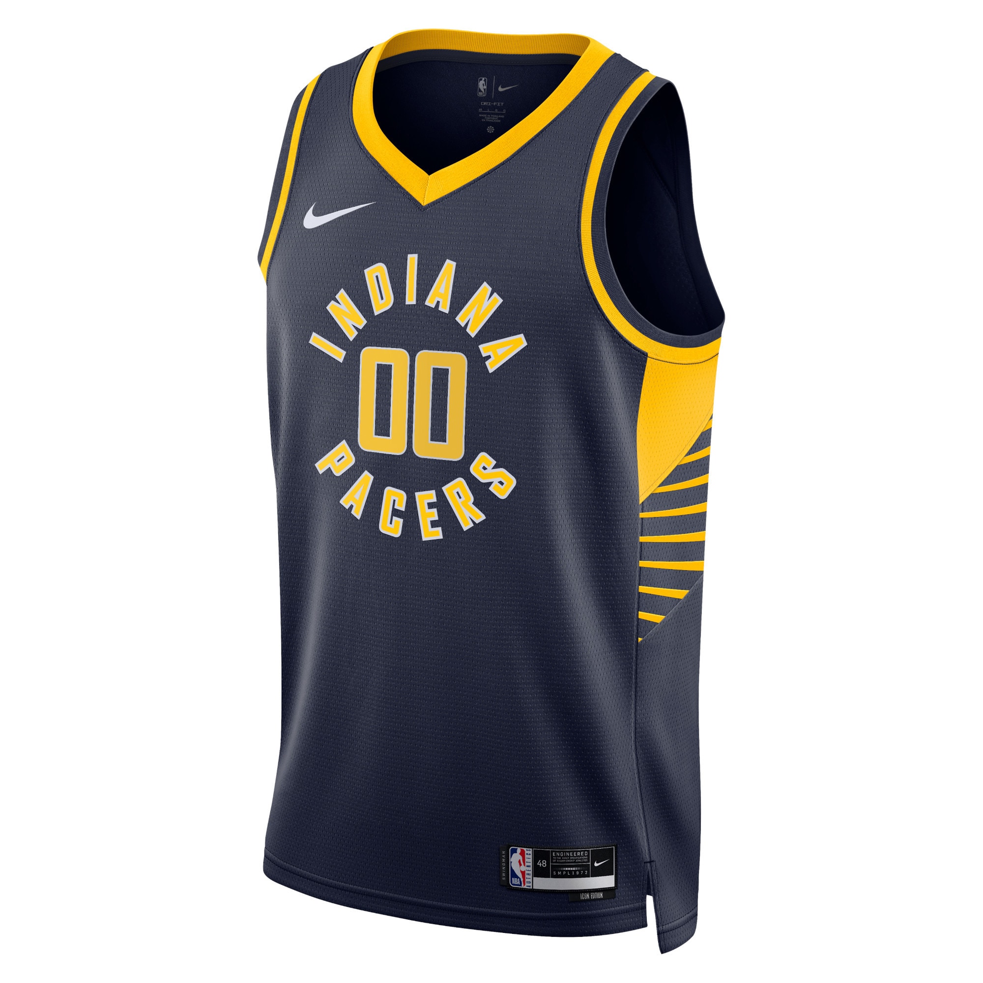 Indiana Pacers Unisex 2022\/23 Swingman Custom Jersey Navy - Icon Edition