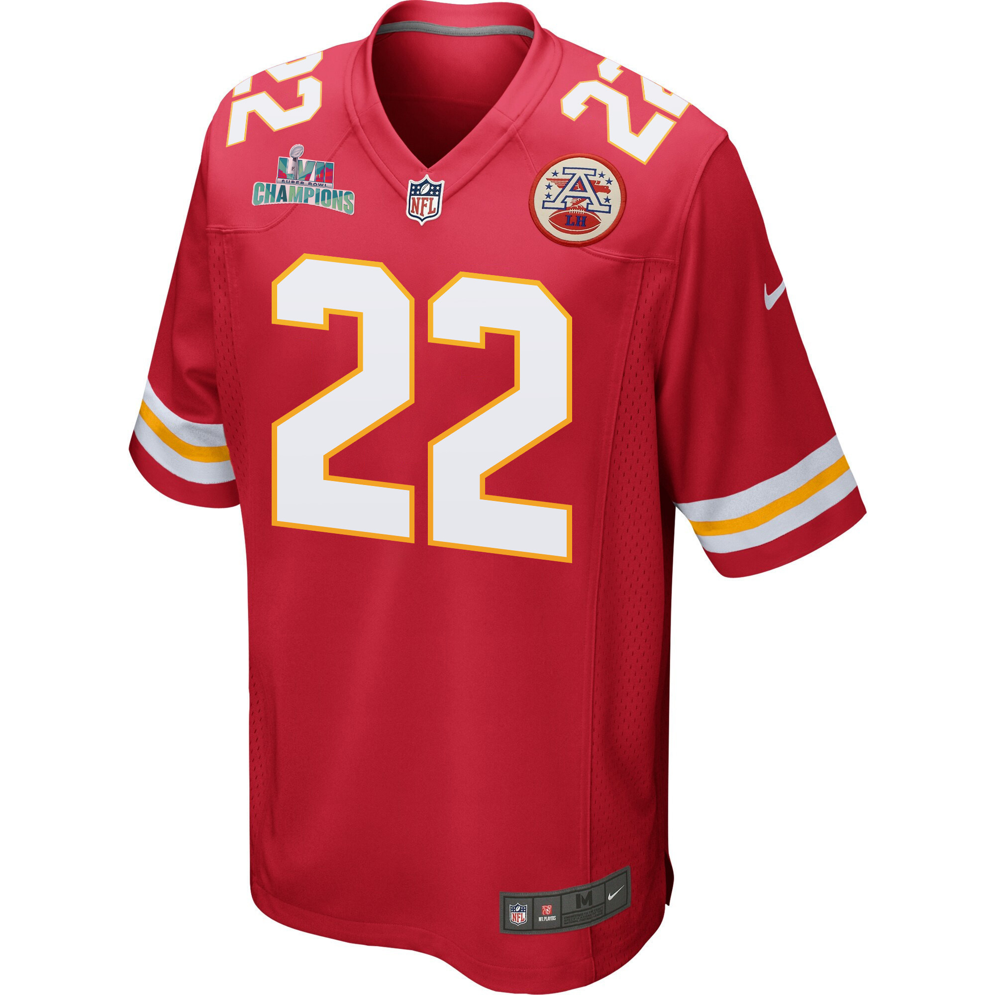 Juan Thornhill 22 Kansas City Chiefs Super Bowl LVII Champions Men Game Jersey - Red