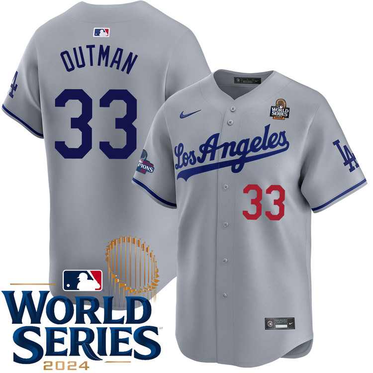 James Outman Los Angeles Dodgers Road Limited World Series Jersey