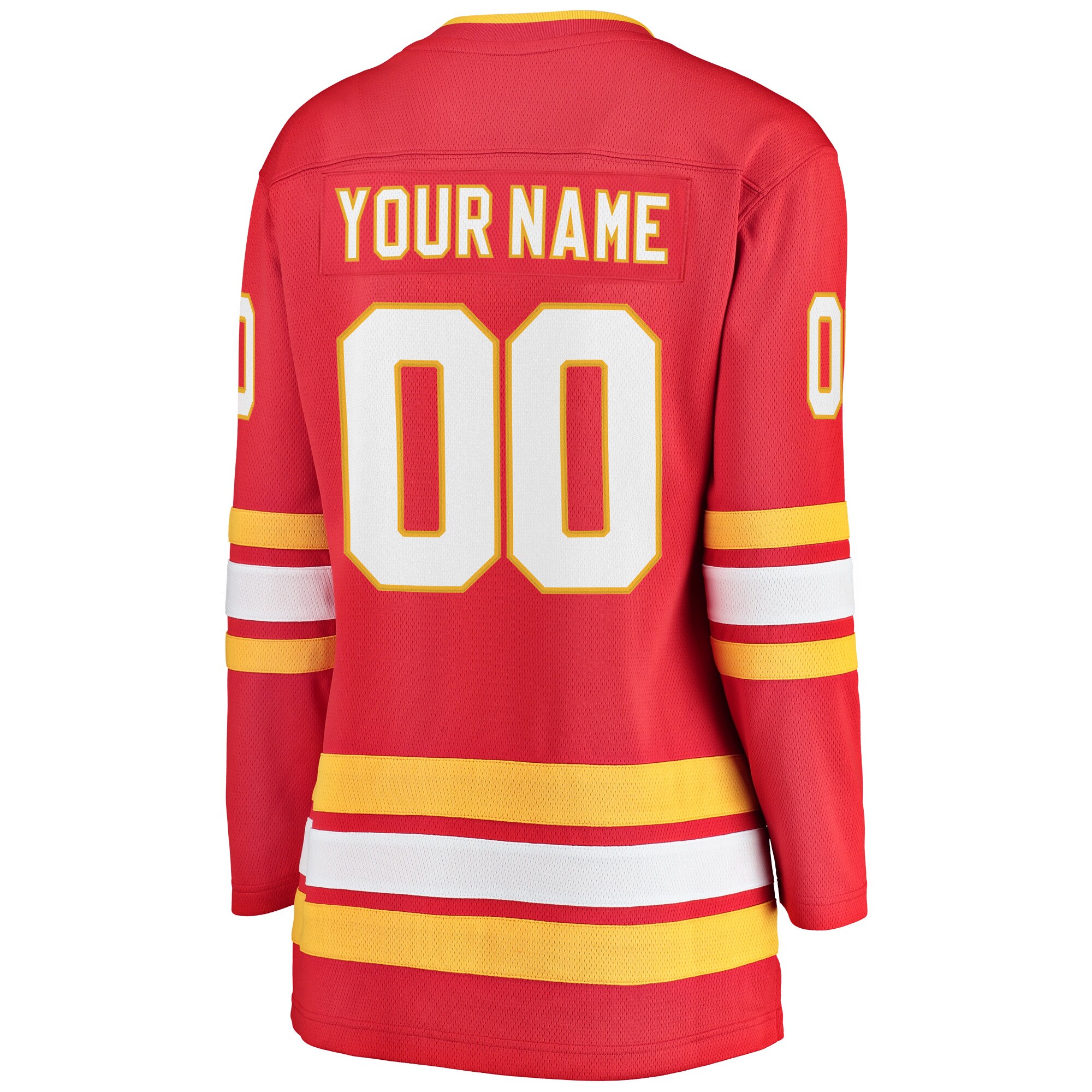 Calgary Flames Fanatics Women's Home Breakaway Custom Jersey - Red