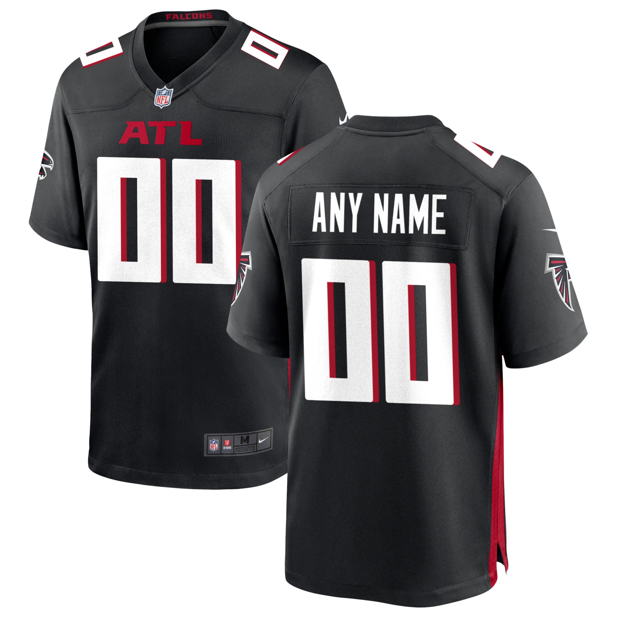 Atlanta Falcons  Custom Game Jersey - Black