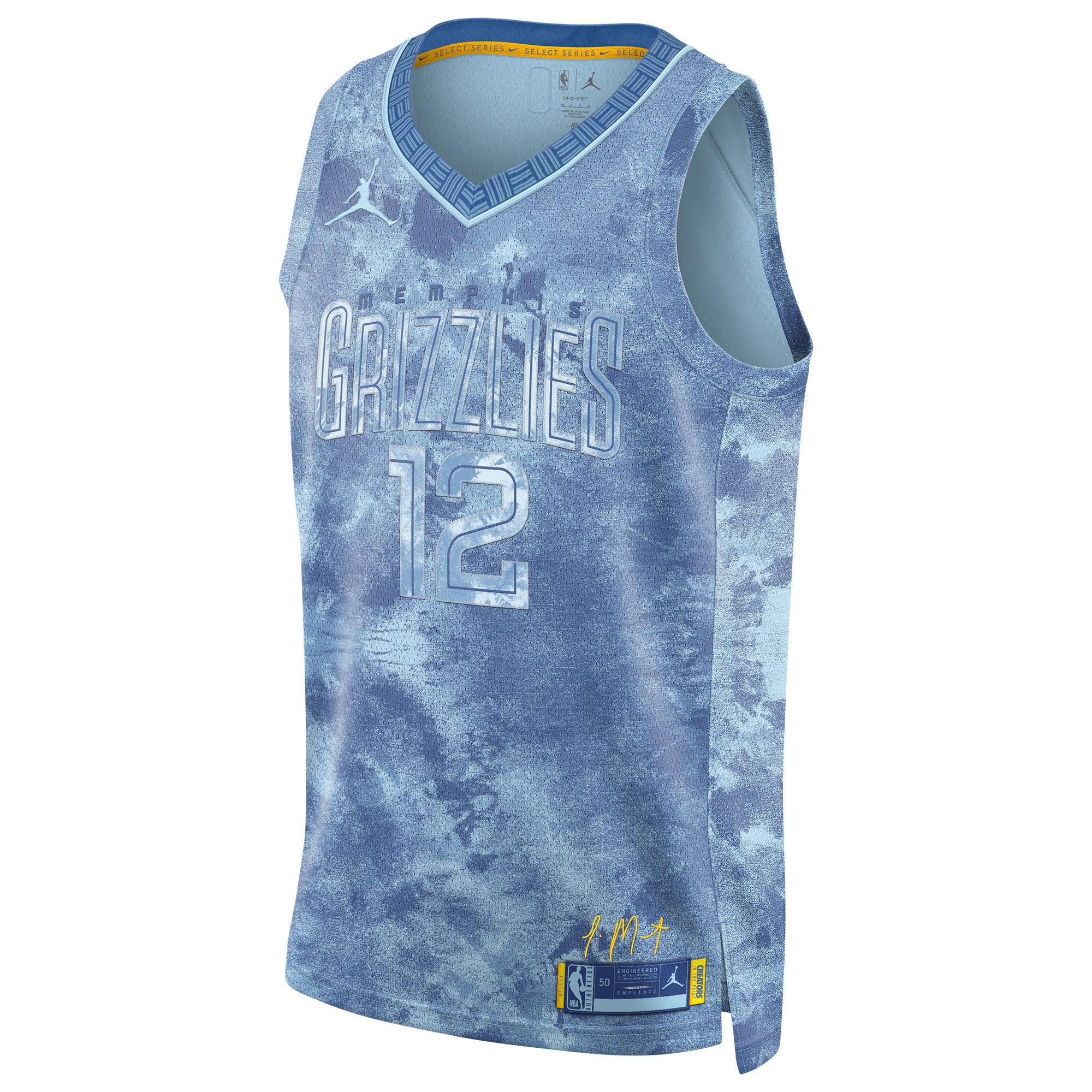 Ja Morant Memphis Grizzlies Unisex Select Series Swingman Jersey - Light Blue