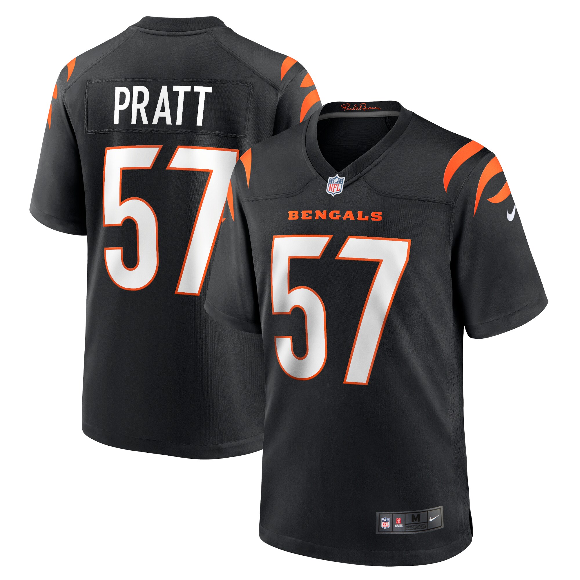 Germaine Pratt Cincinnati Bengals  Game Jersey - Black