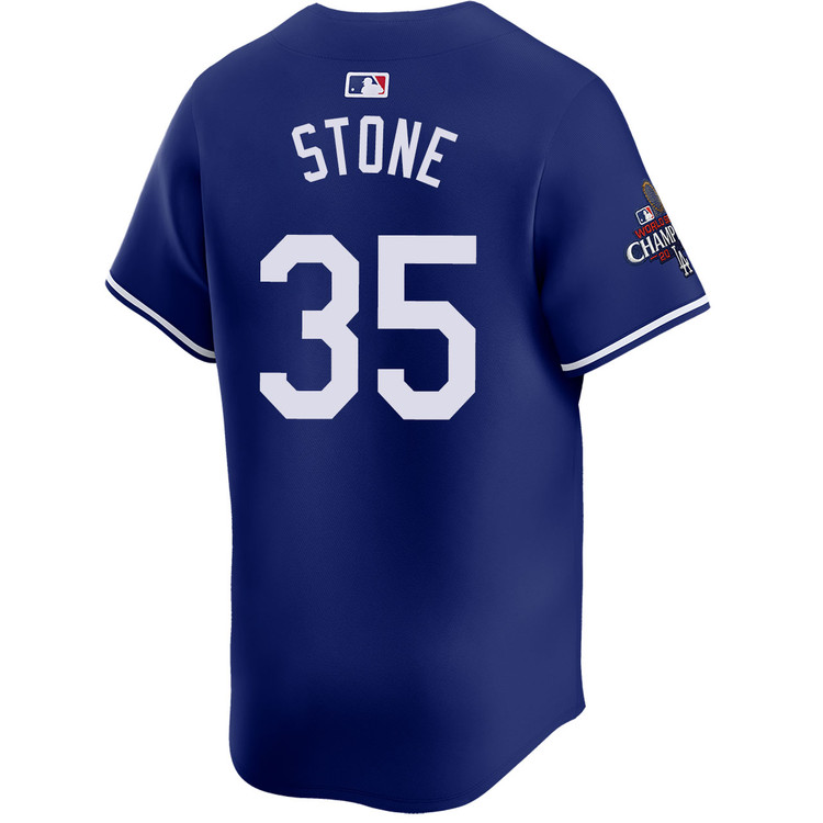 Gavin Stone Los Angeles Dodgers Alternate Royal Limited World Series Champions Jersey