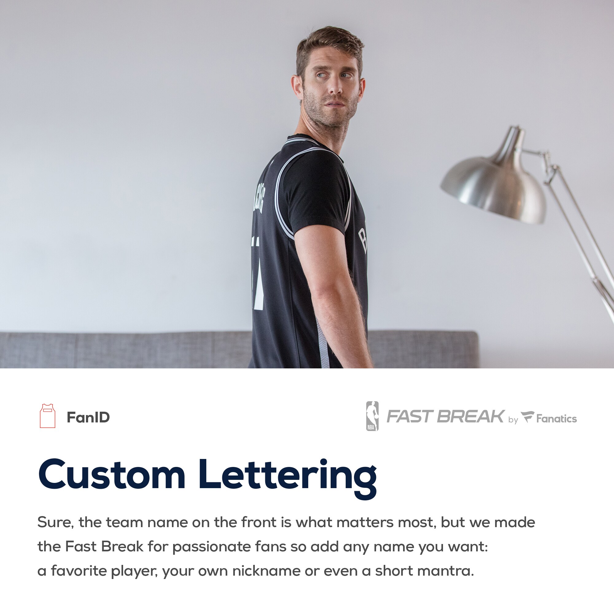 Brooklyn Nets Fanatics Women's Fast Break Replica Custom Jersey Charcoal - Statement Edition