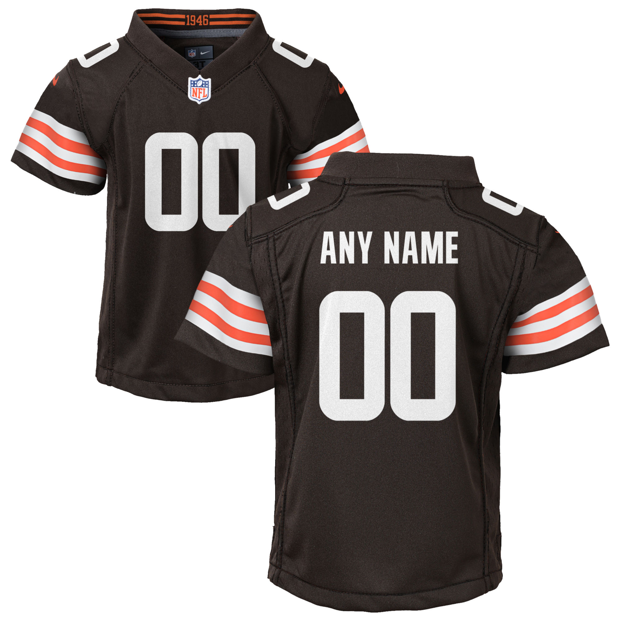 Cleveland Browns Custom Game Jersey - Brown