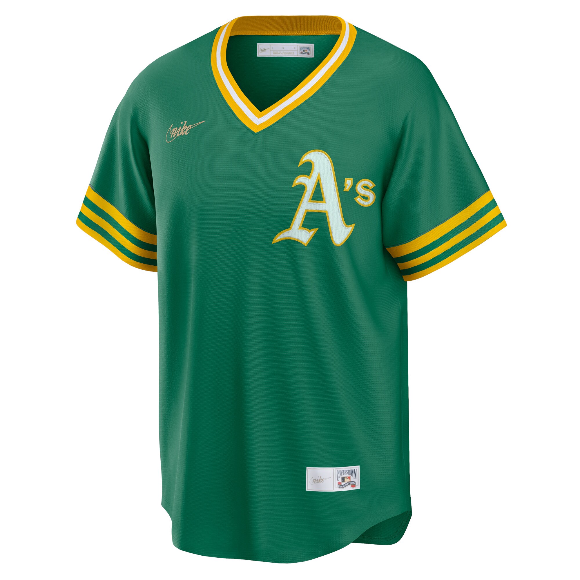 Reggie Jackson Oakland Athletics Road Cooperstown Collection Player Jersey - Kelly Green