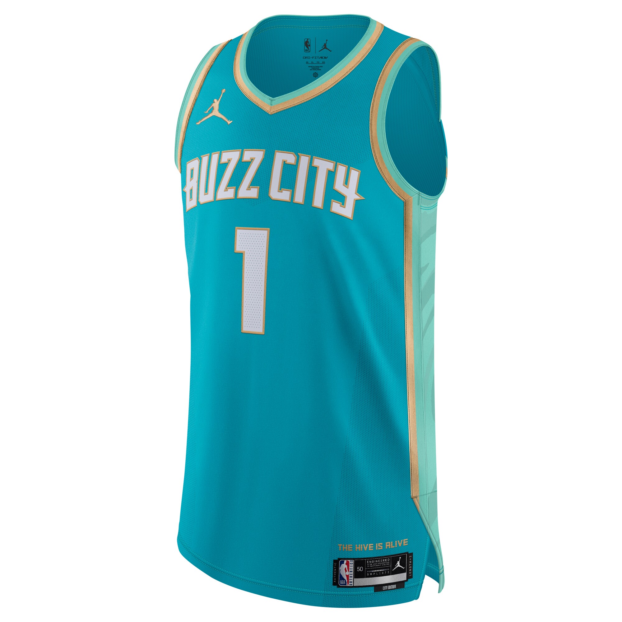 Jordan Brand LaMelo Ball Charlotte Hornets Authentic Jersey - City Edition - Teal