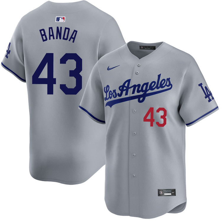 Anthony Banda Los Angeles Dodgers Road Limited Jersey