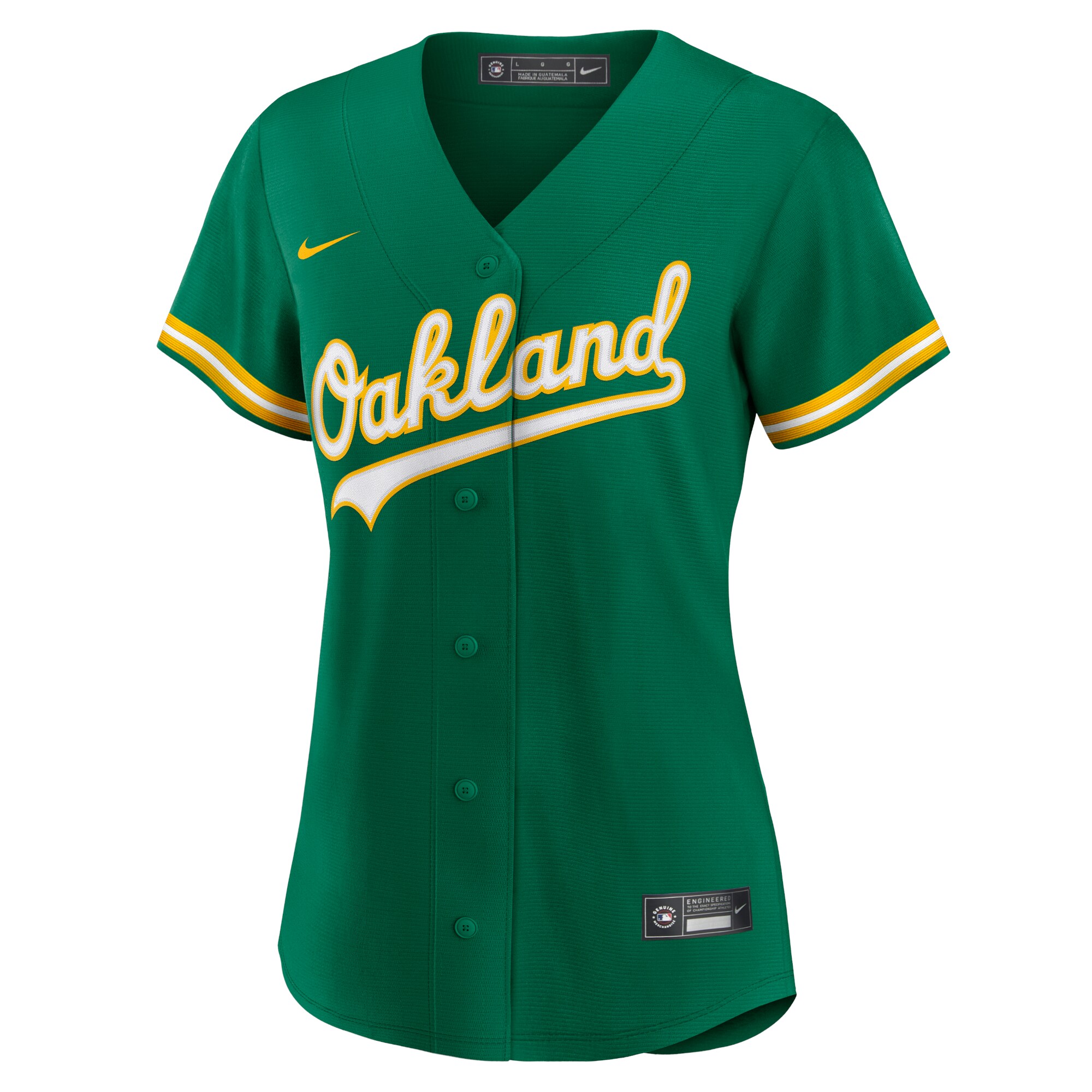 Oakland Athletics  Women's Alternate Replica Team Jersey - Kelly Green