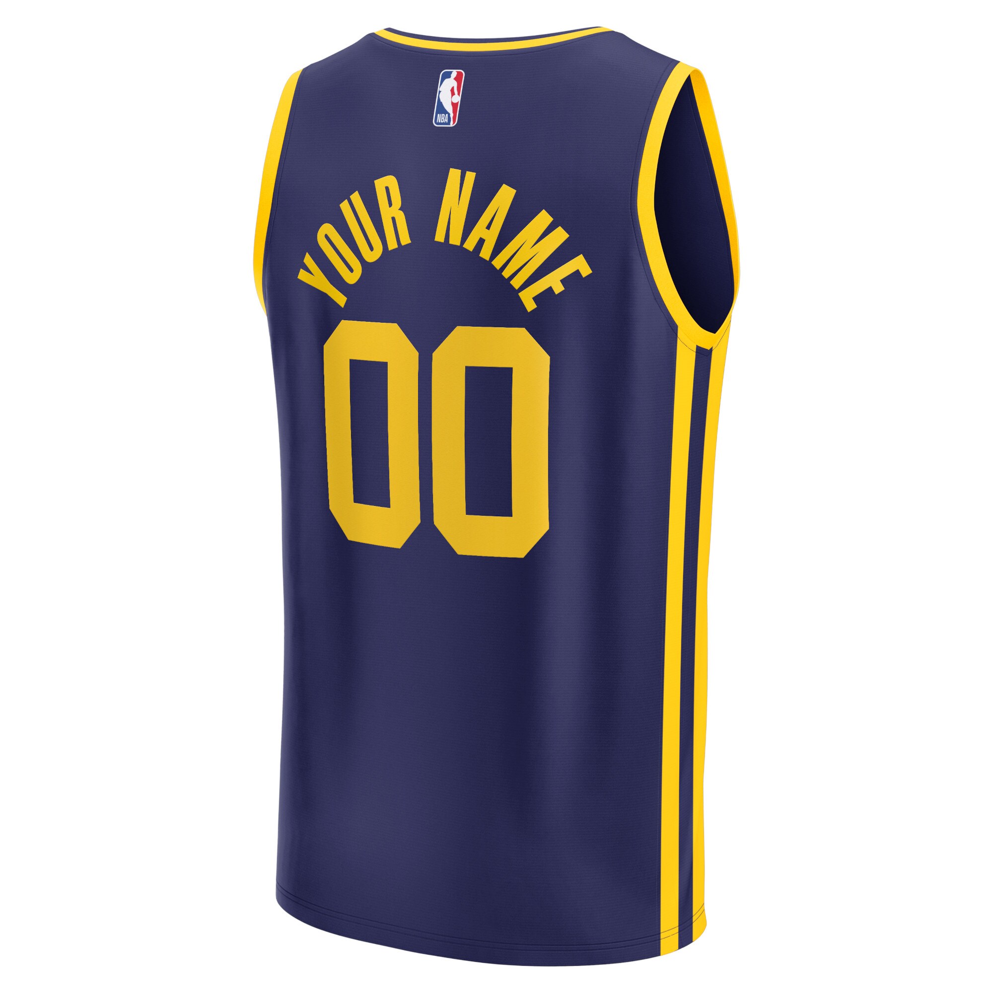 Golden State Warriors Fanatics Fast Break Replica Custom Jersey - Statement Edition - Navy