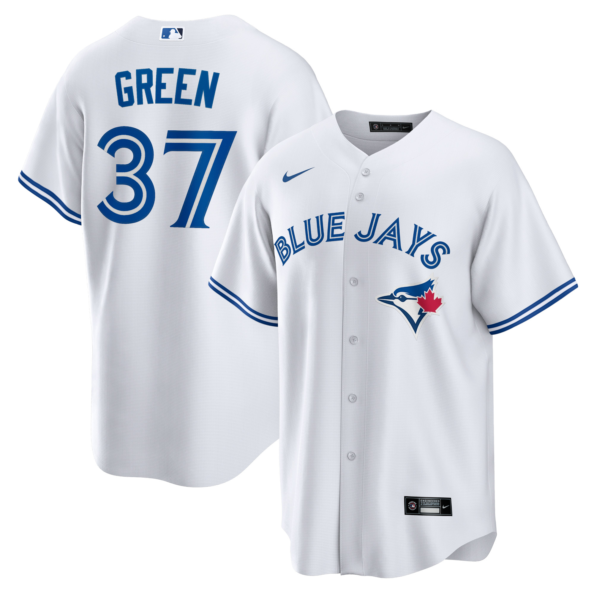 Chad Green Toronto Blue Jays  Home Replica Player Jersey - White