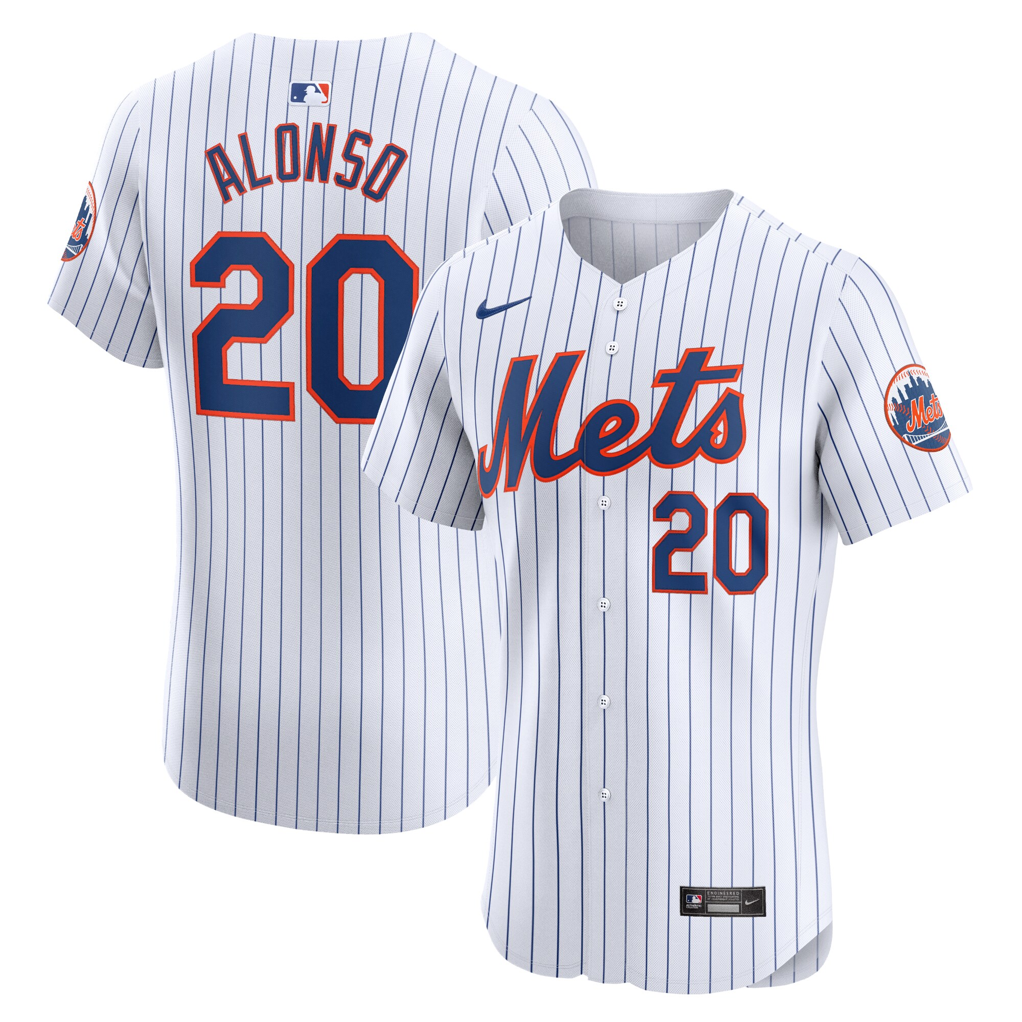 Pete Alonso New York Mets  Home Elite Jersey - White