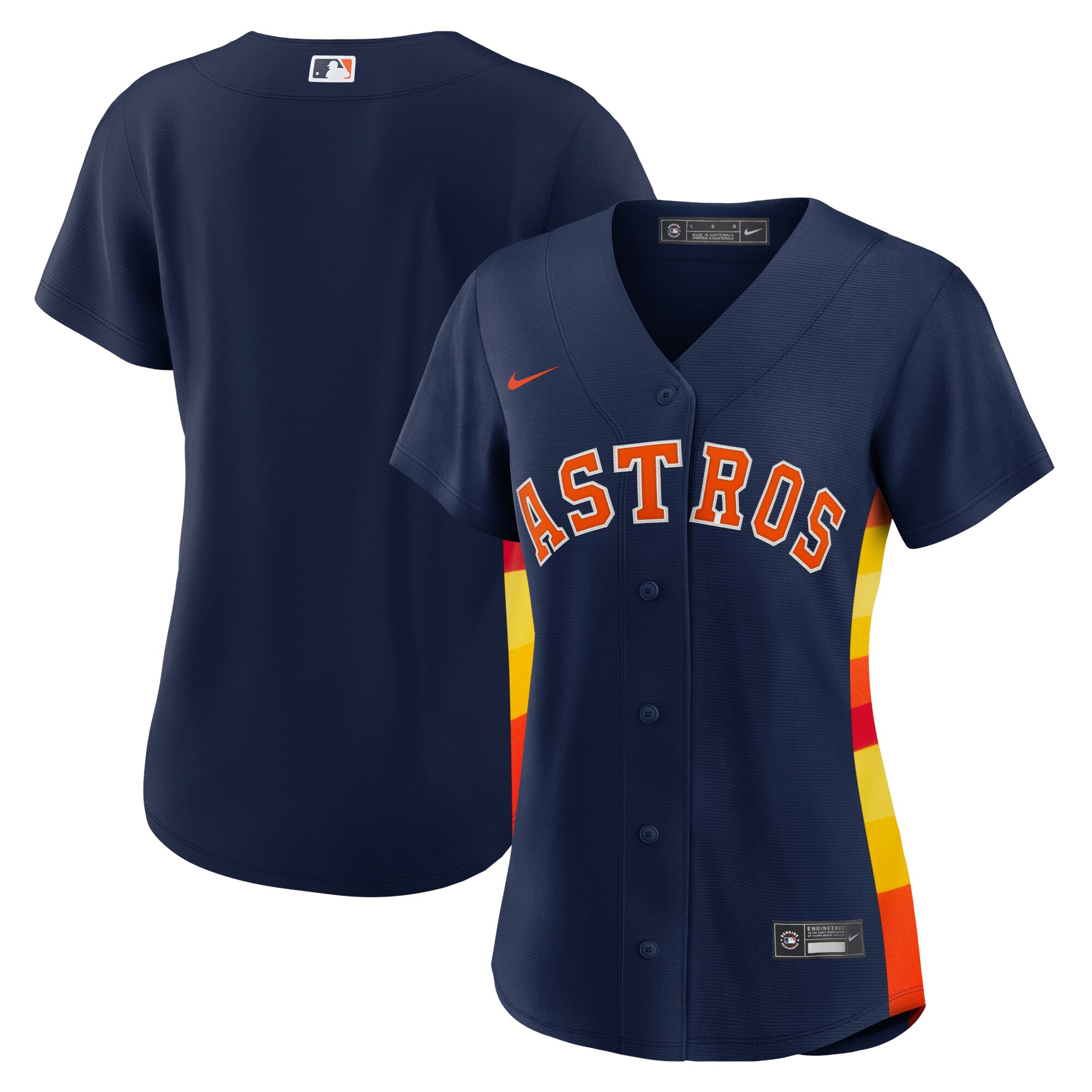 Houston Astros  Women's Alternate Replica Team Jersey - Navy
