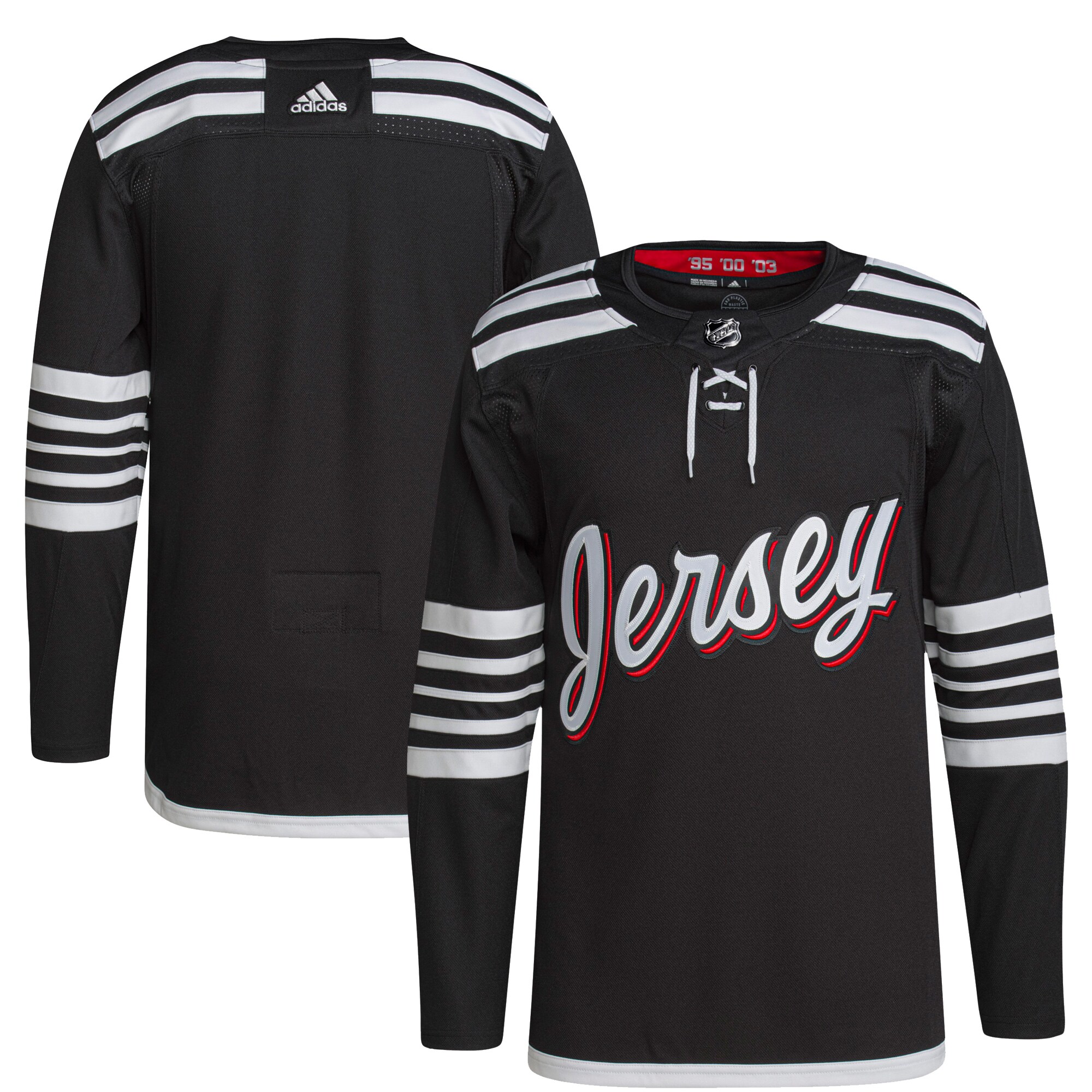 New Jersey Devils adidas Men's 2021\/22 Alternate Primegreen Authentic Jersey - Black