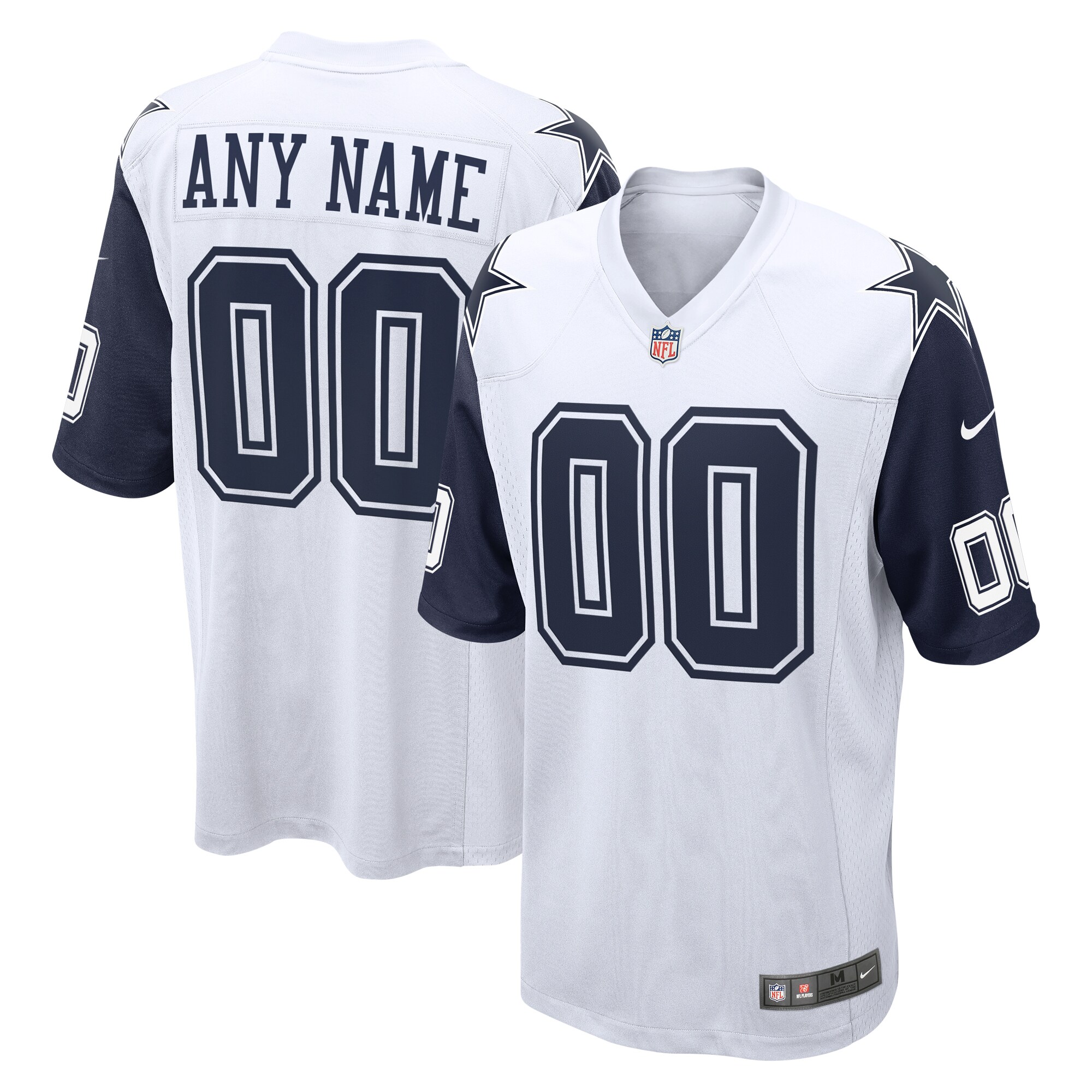 Dallas Cowboys  Alternate Custom Game Jersey - White