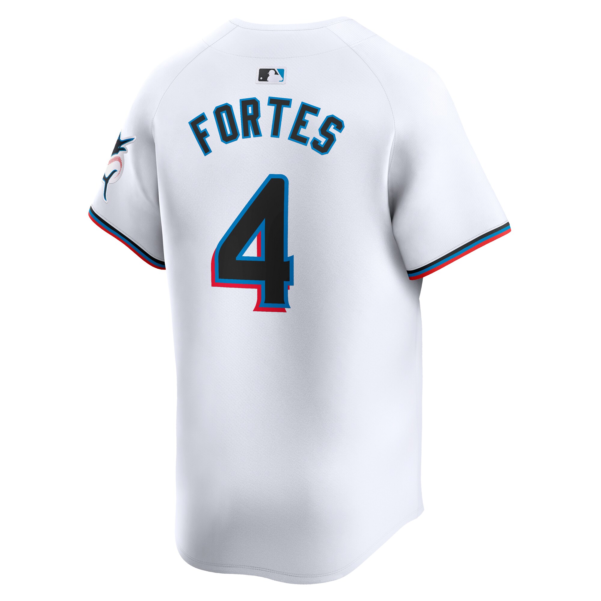 Nick Fortes Miami Marlins  Home Limited Player Jersey - White