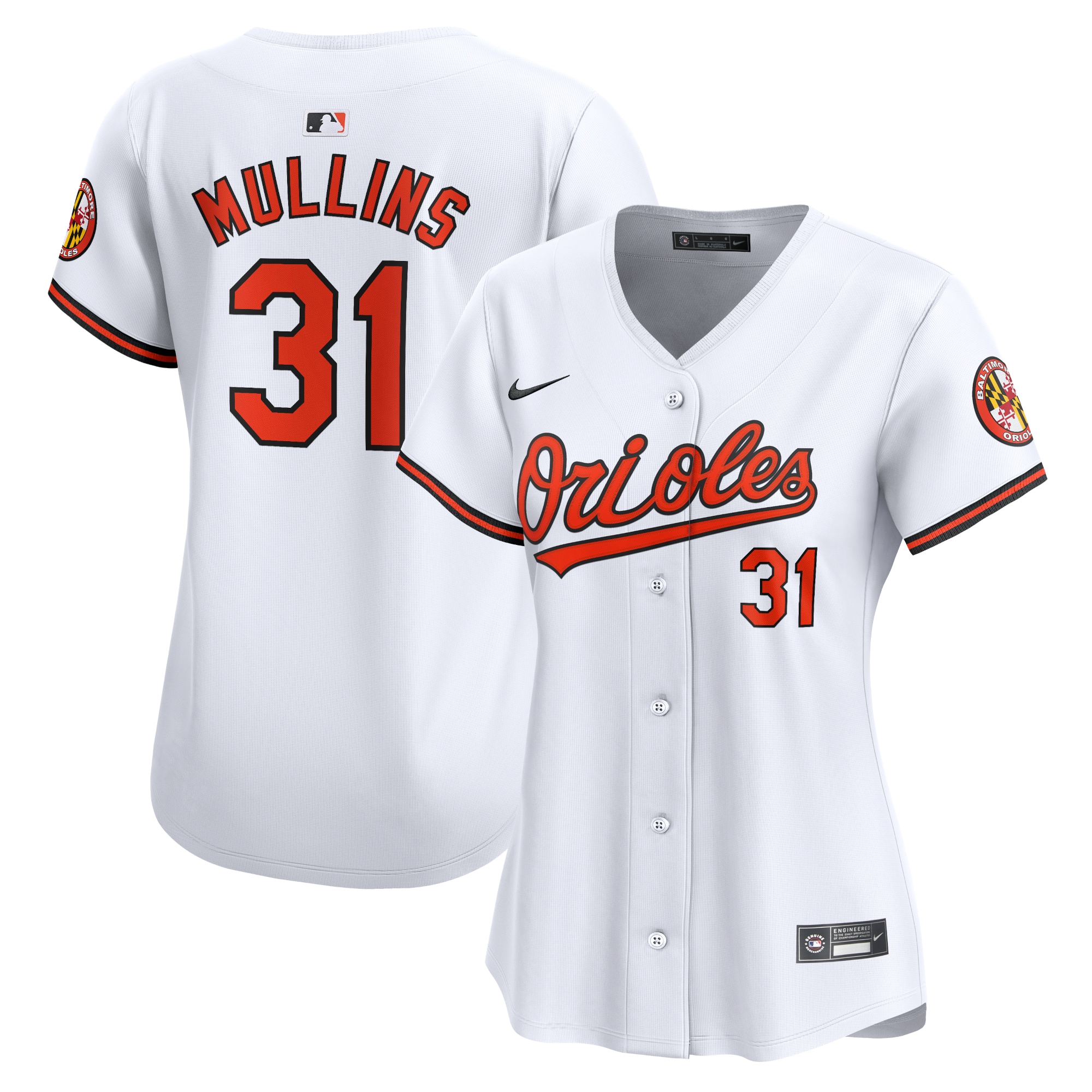 Cedric Mullins Baltimore Orioles Women's Home Limited Player Jersey - White