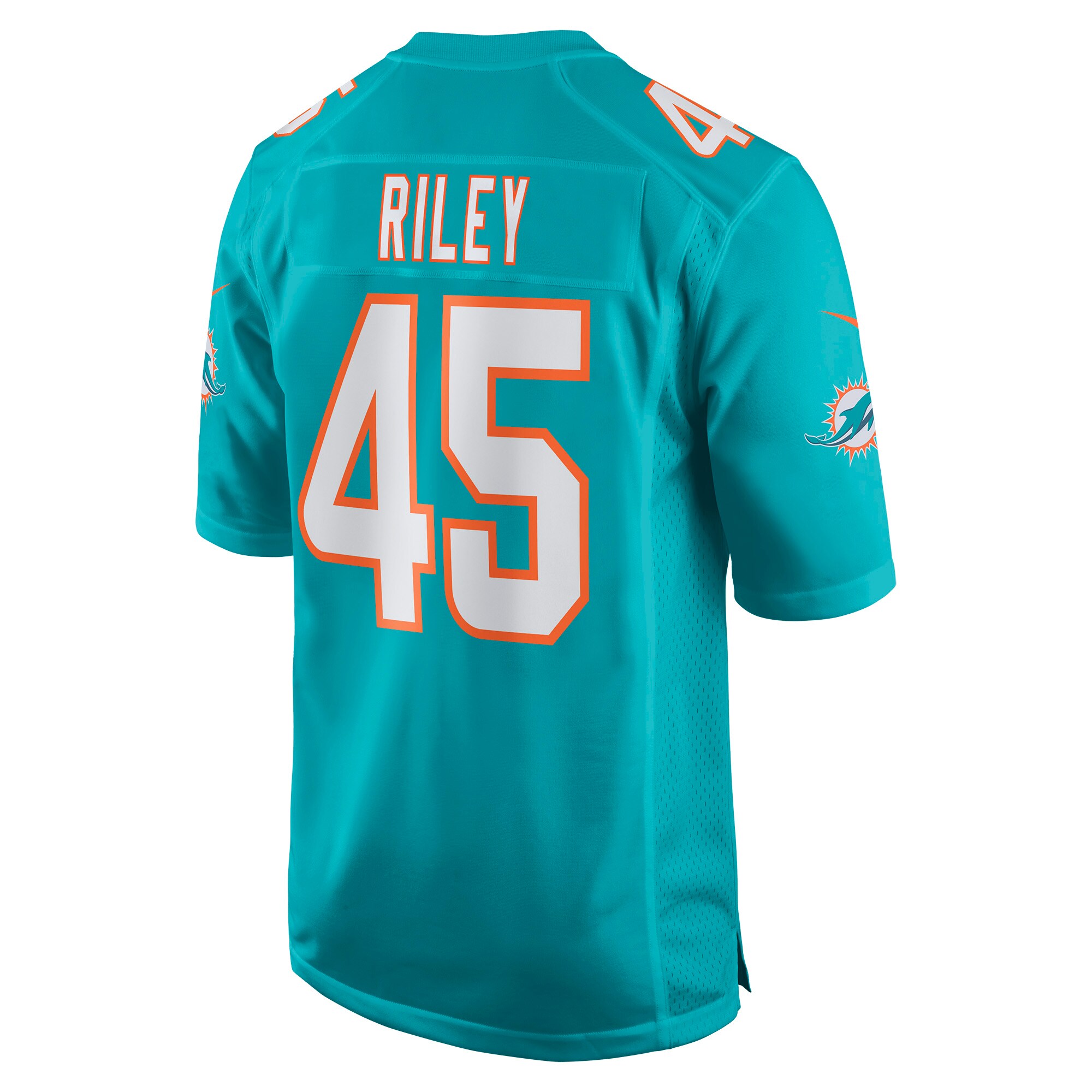 Duke Riley Miami Dolphins  Game Jersey - Aqua