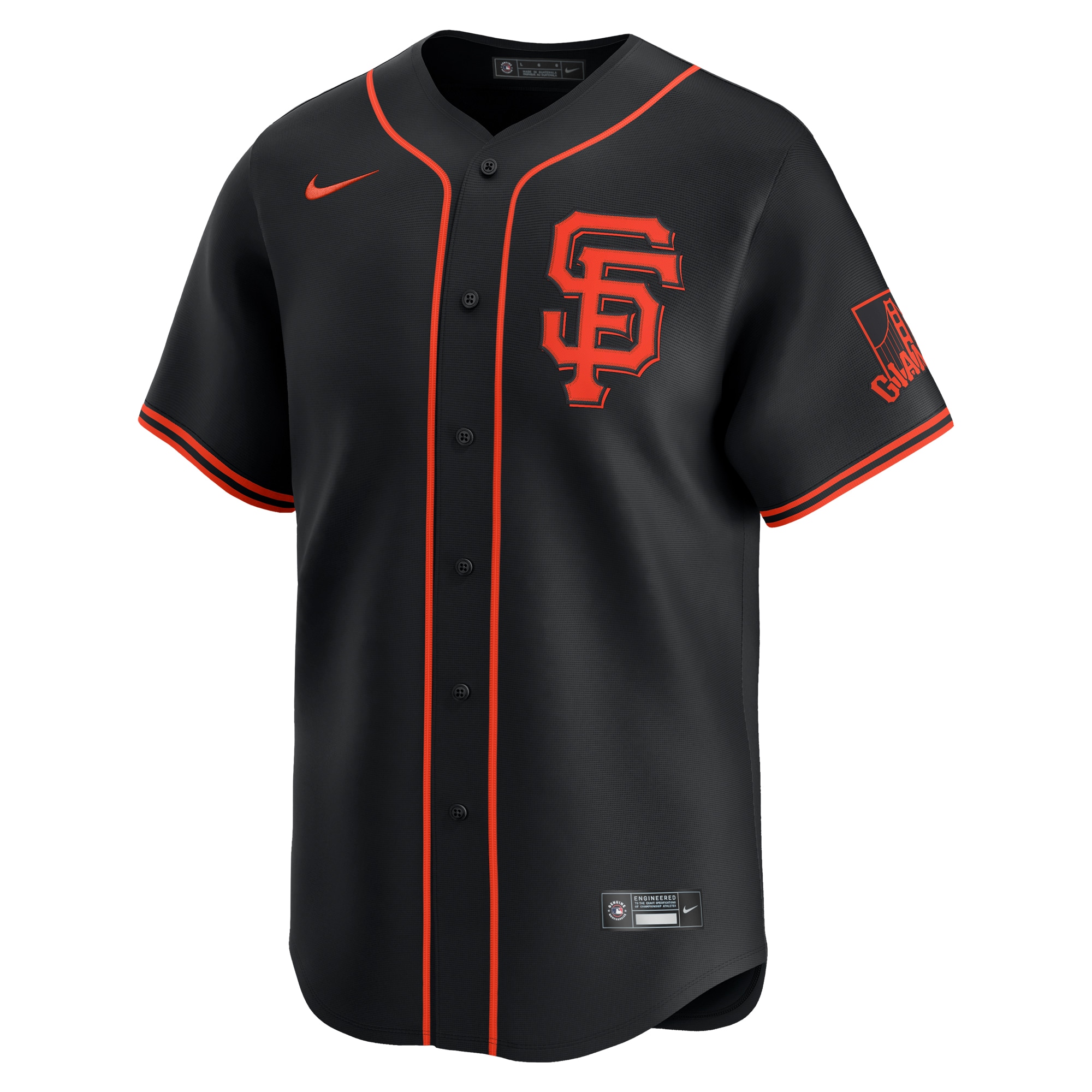 San Francisco Giants   Alternate Limited Custom Jersey Black
