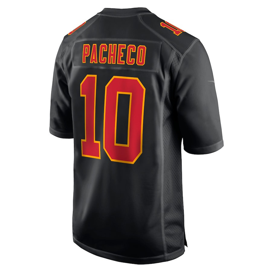Isiah Pacheco 10 Kansas City Chiefs Super Bowl LVIII Fashion Game Men Jersey - Carbon Black