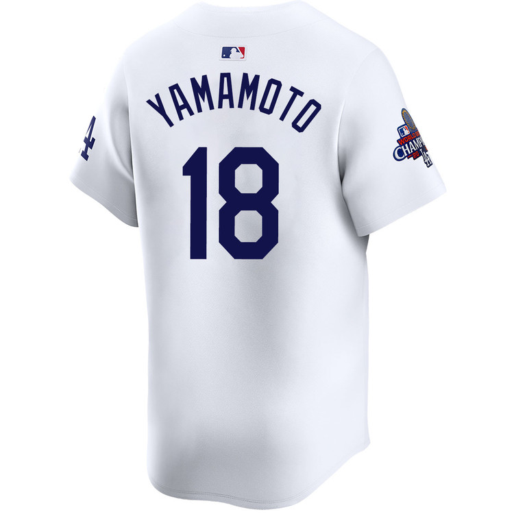 Yoshinobu Yamamoto Los Angeles Dodgers Home Limited World Series Champions Jersey