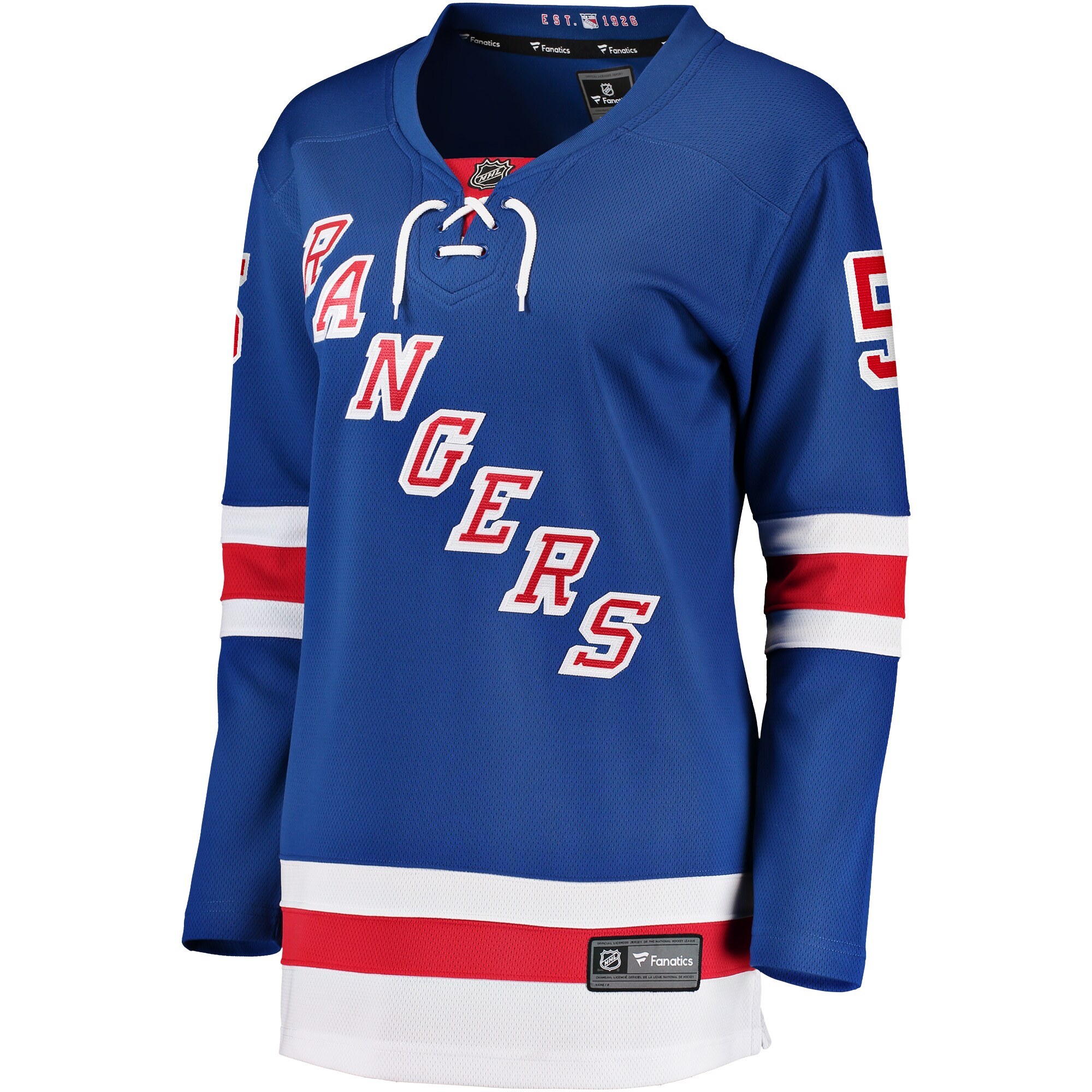 Chad Ruhwedel New York Rangers Fanatics Women's Home Breakaway Player Jersey - Blue