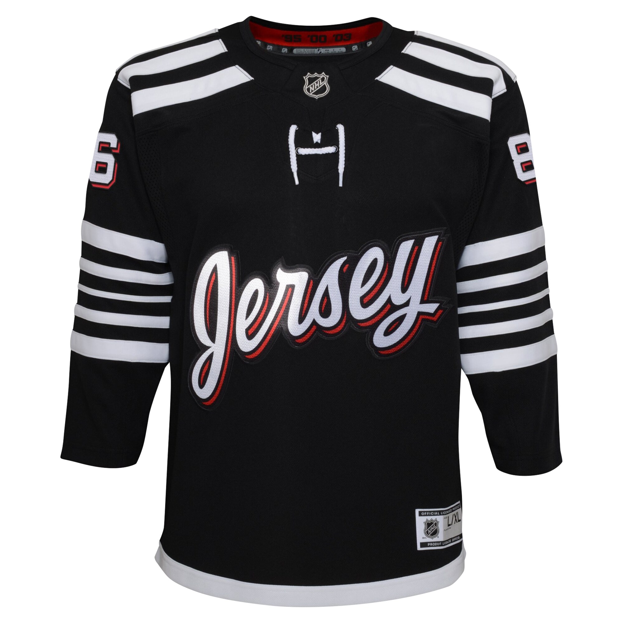 Jack Hughes New Jersey Devils Youth Alternate PremierPlayer Jersey - Black