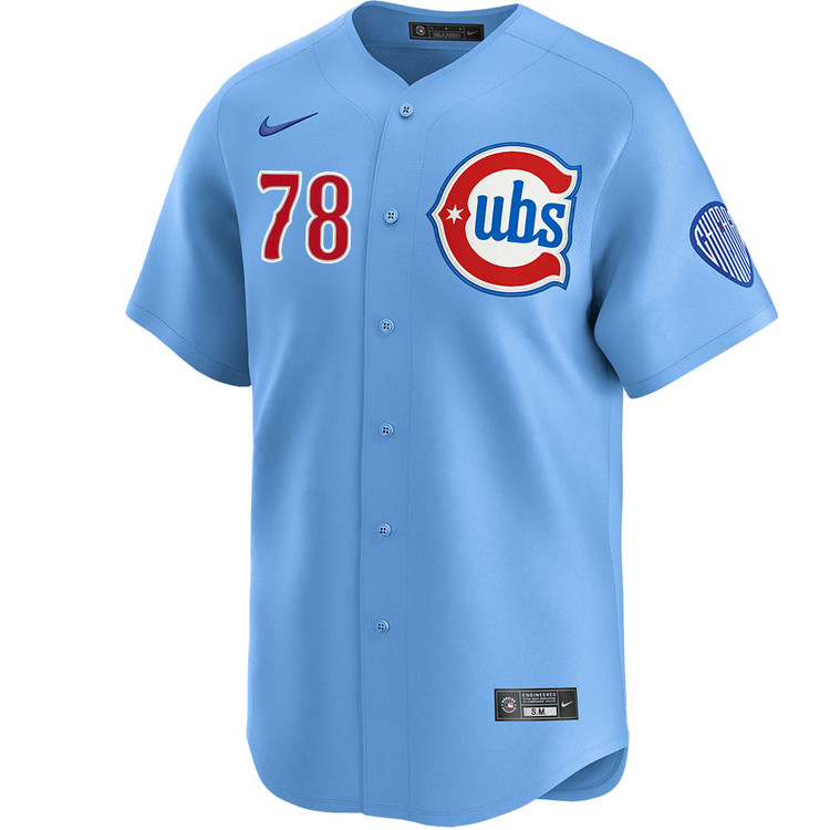 Owen Caissie Chicago Cubs Blues Alternate Limited Jersey