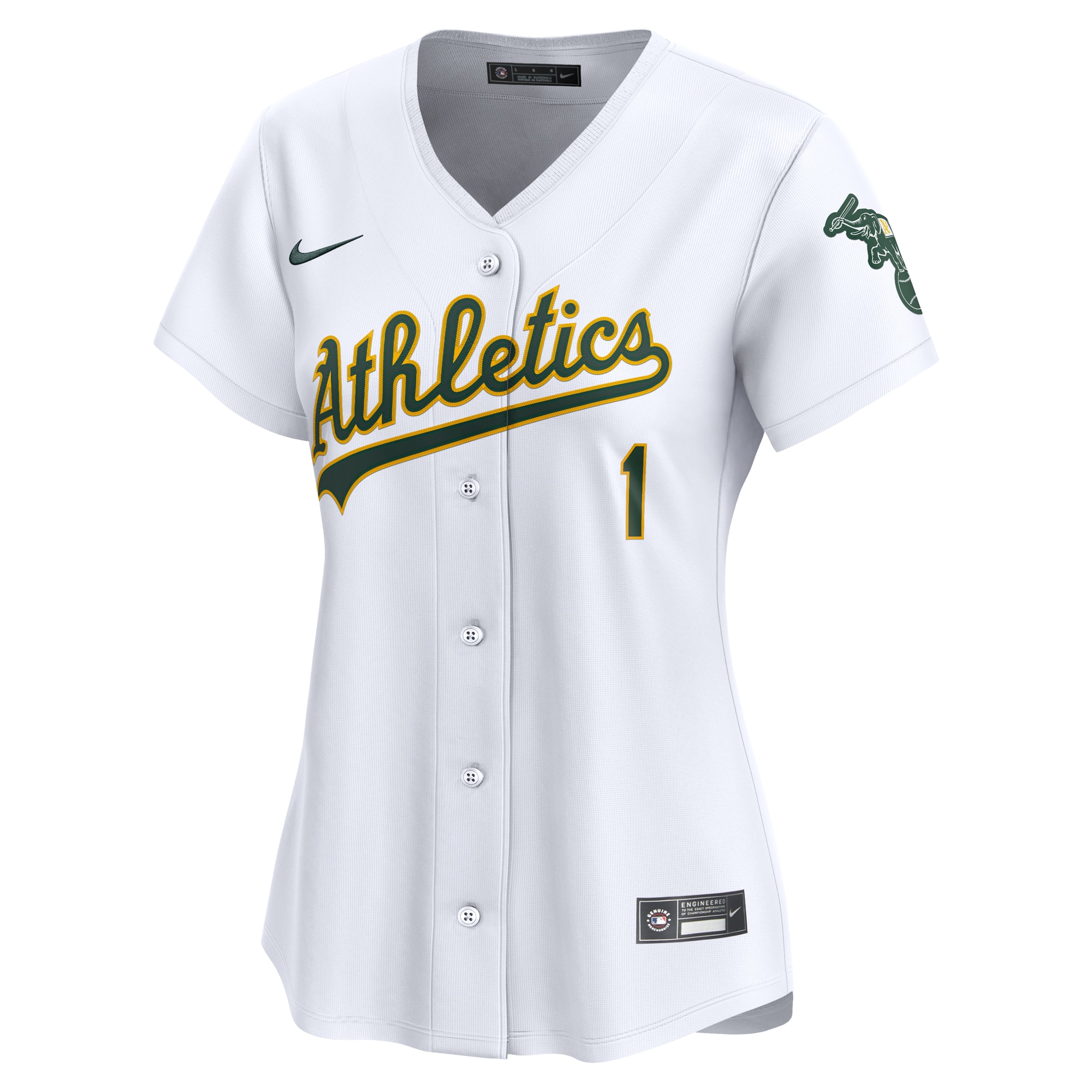 Oakland Athletics  Women's #1 Mom Home Limited Jersey - White