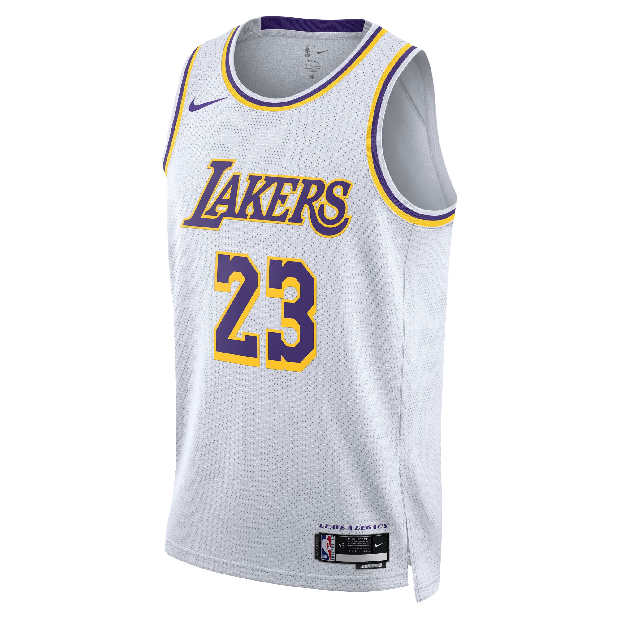 LeBron James Los Angeles Lakers Unisex Swingman Jersey - Association Edition - White