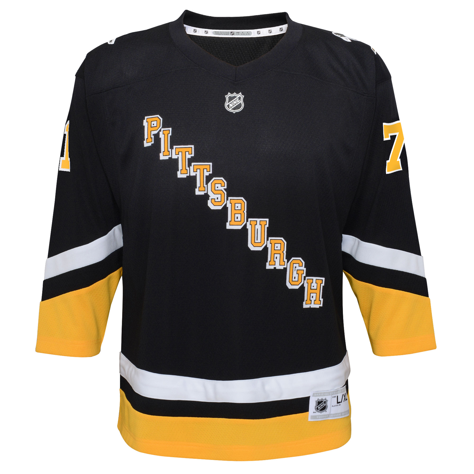 Evgeni Malkin Pittsburgh Penguins Youth 2021\/22 Alternate Replica Player Jersey - Black