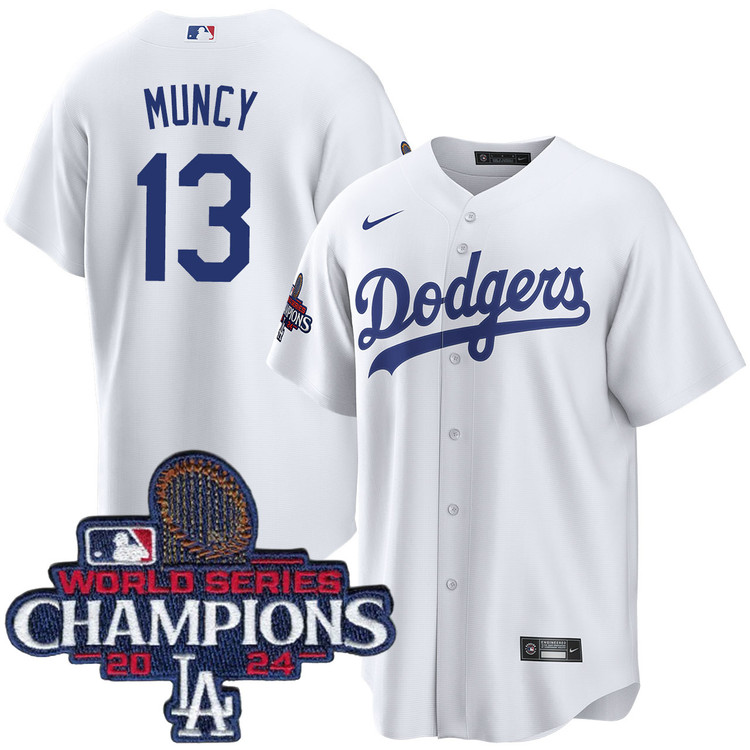 Max Muncy Los Angeles Dodgers Home World Series Champions Jersey