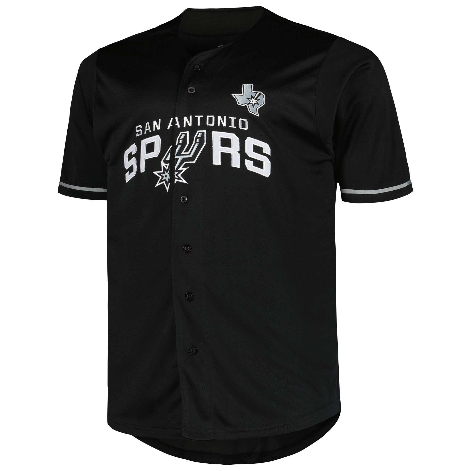 San Antonio Spurs Profile Big & Tall Pop Jersey - Black