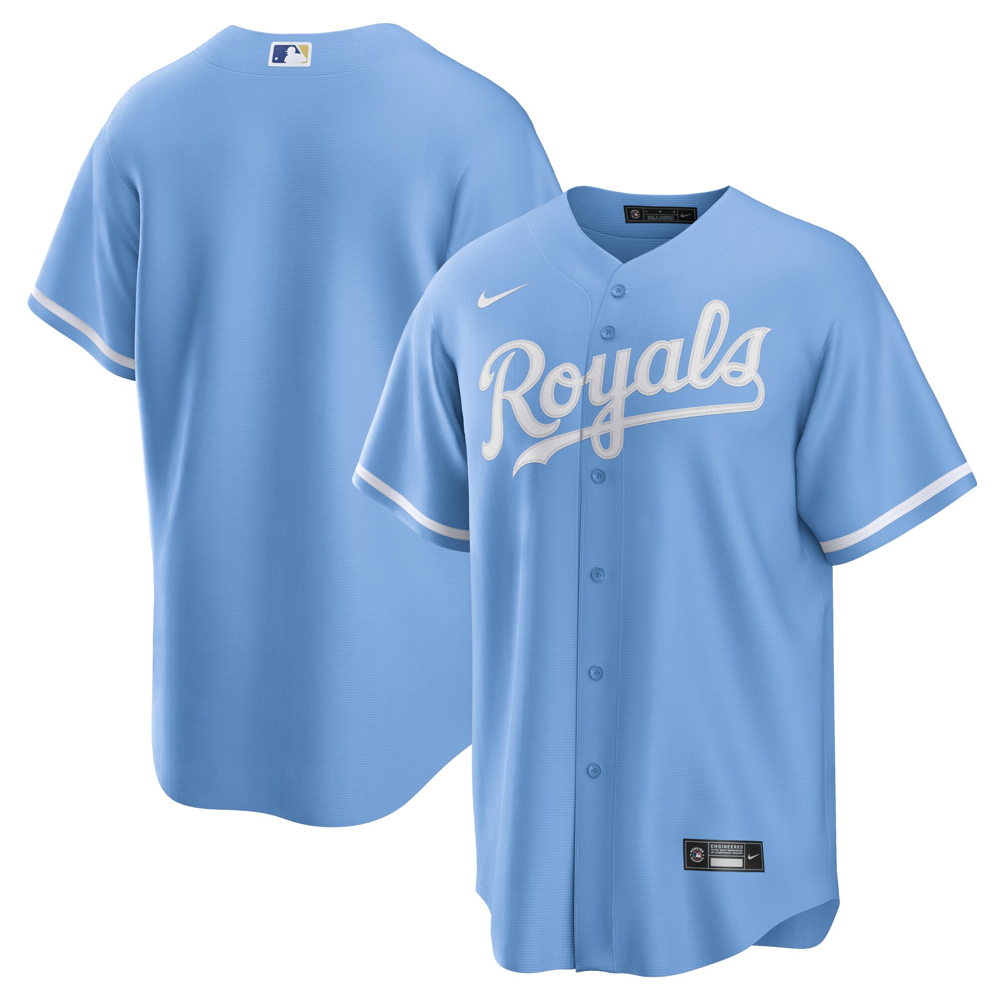 Kansas City Royals  Alternate Replica Team Logo Jersey - Light Blue