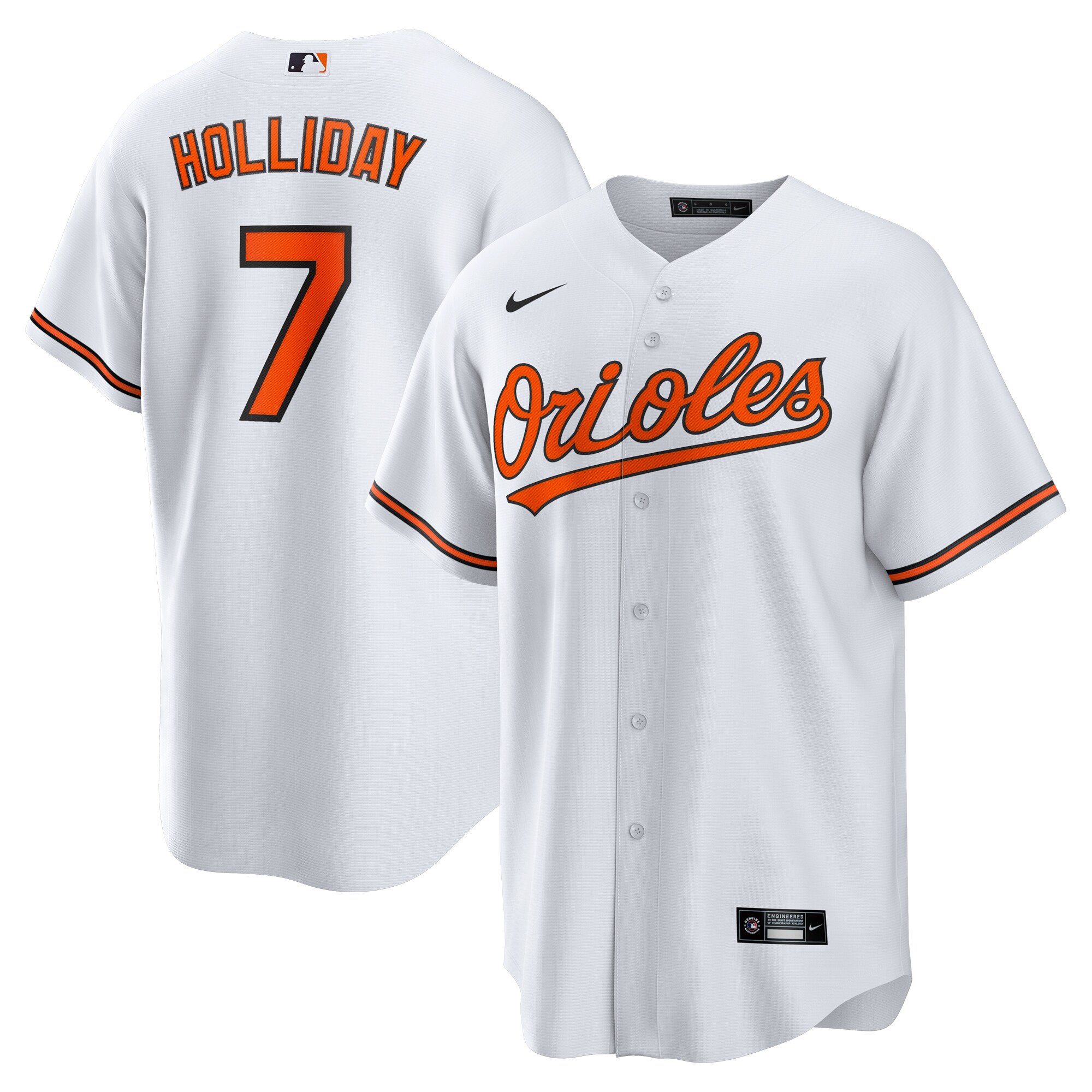 Jackson Holliday Baltimore Orioles  Home Replica Player Jersey - White