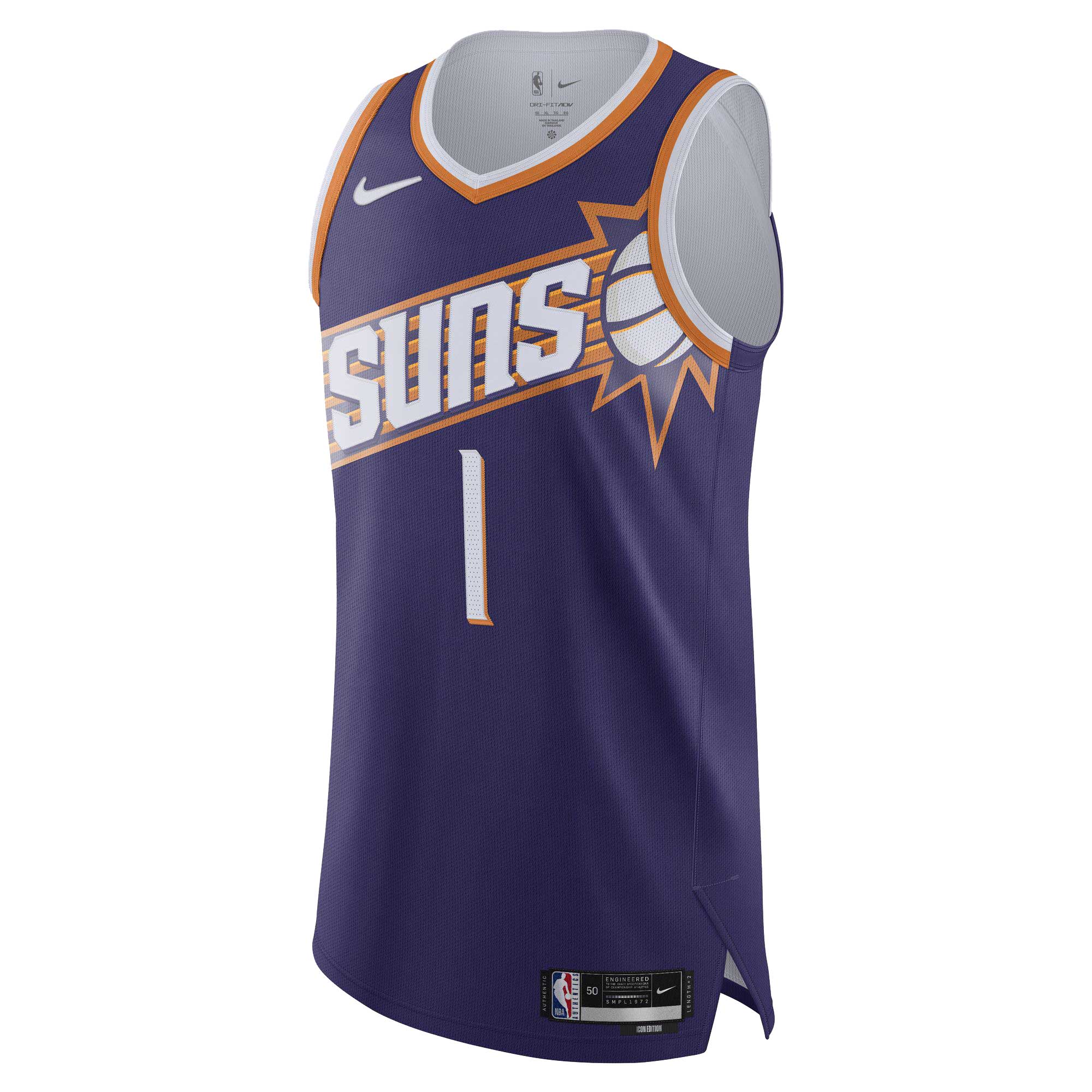 Devin Booker Phoenix Suns  Authentic Jersey - Icon Edition - Purple