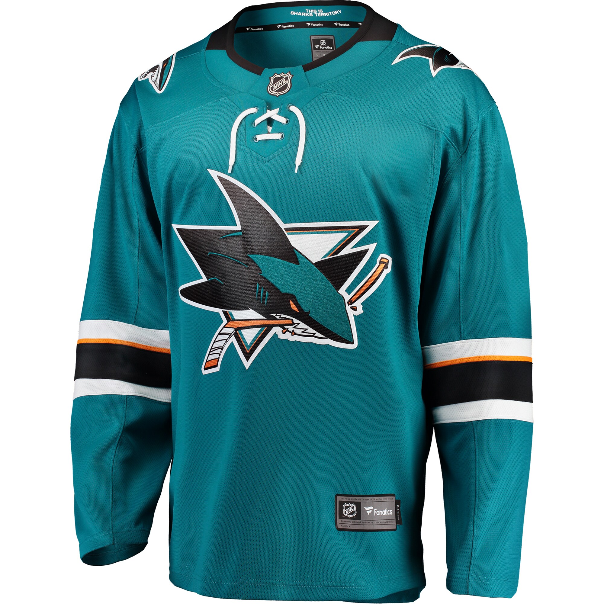 San Jose Sharks Fanatics Breakaway Home Jersey - Teal