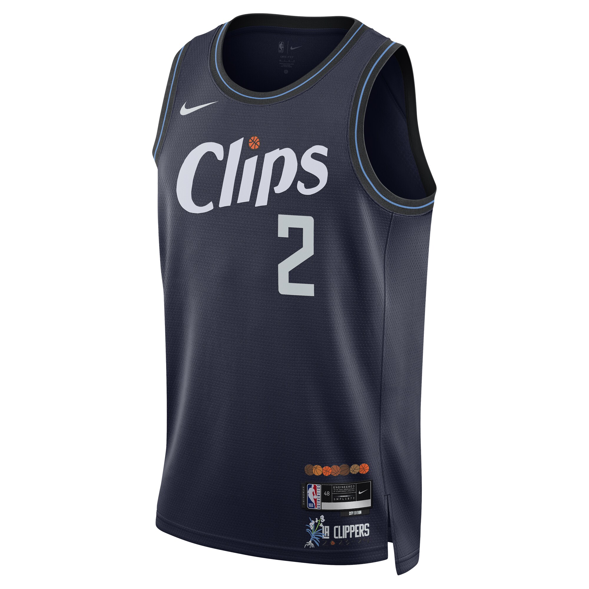 Kawhi Leonard LA Clippers Unisex 2023\/24 Swingman Jersey - Navy - City Edition