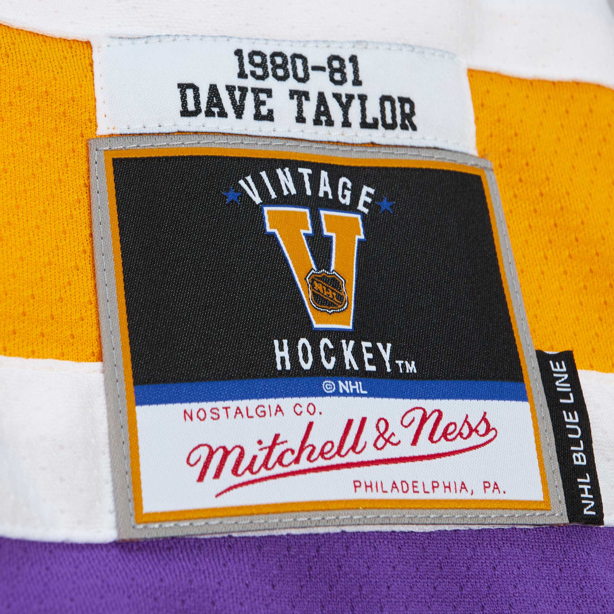 Dave Taylor Los Angeles Kings Mitchell & Ness  1980\/81 Blue Line Player Jersey - Purple