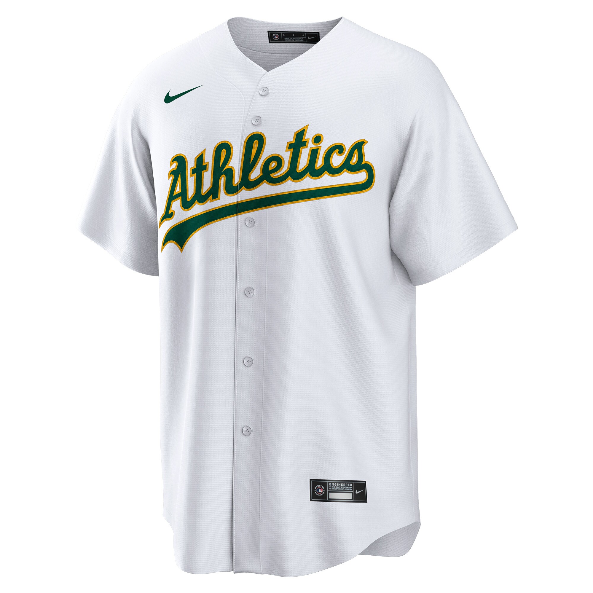 Dany Jim\u00c3\u00a9nez Oakland Athletics Home Replica Player Jersey - White