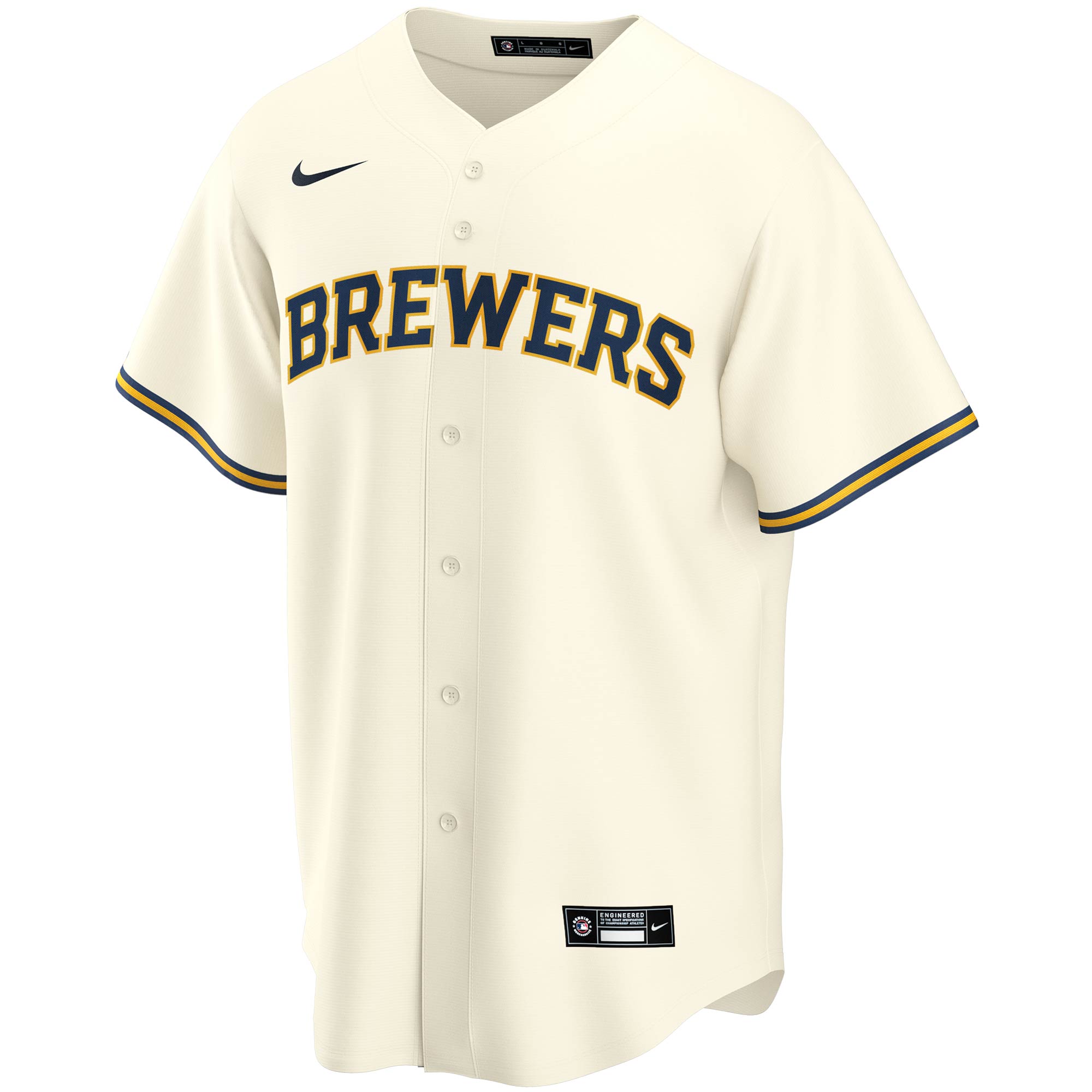 Christian Yelich Milwaukee Brewers Youth Alternate Replica Player Jersey - Cream